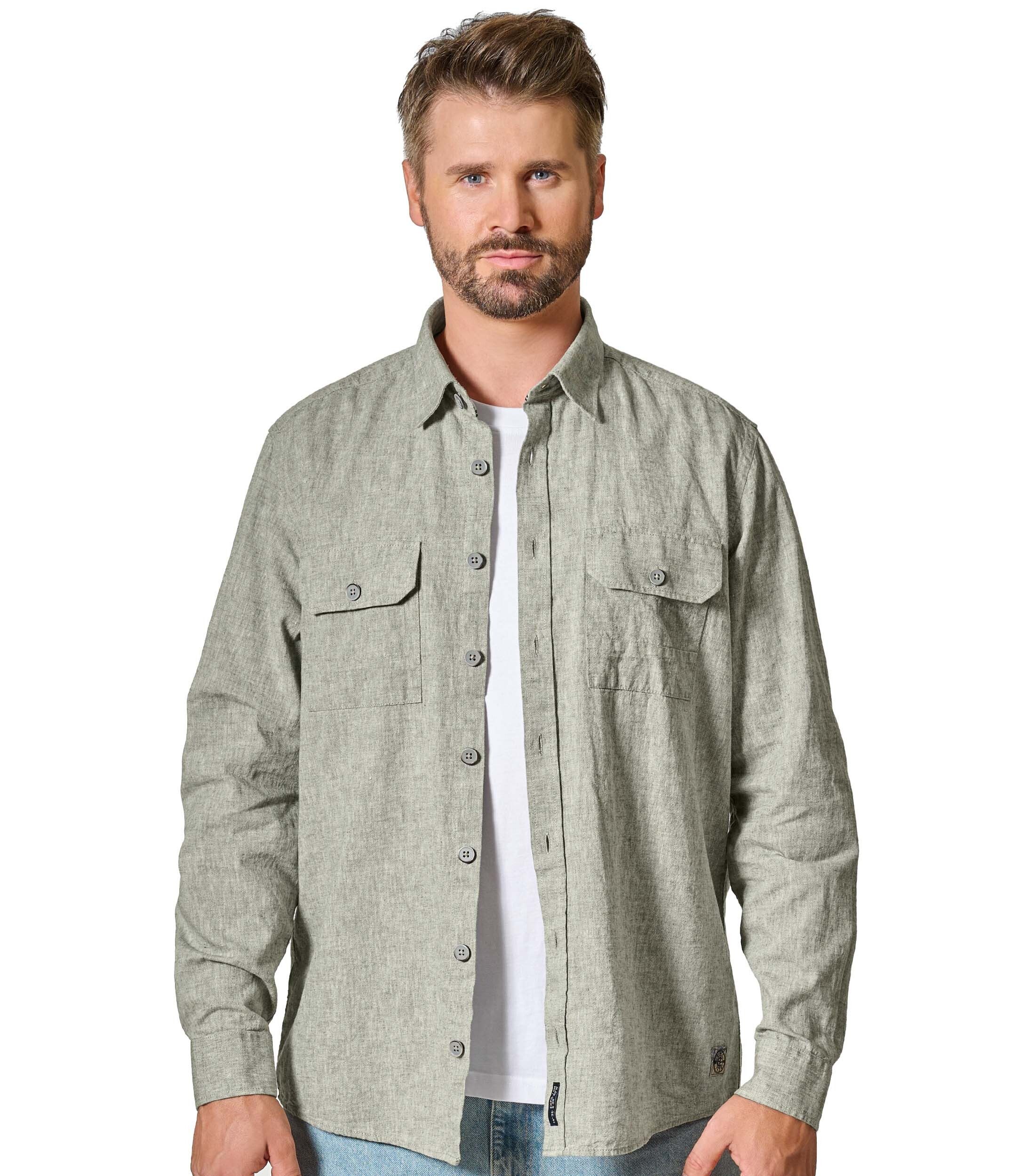 CASAMODA Langarmhemd CASAMODA Hemdjacke uni günstig online kaufen