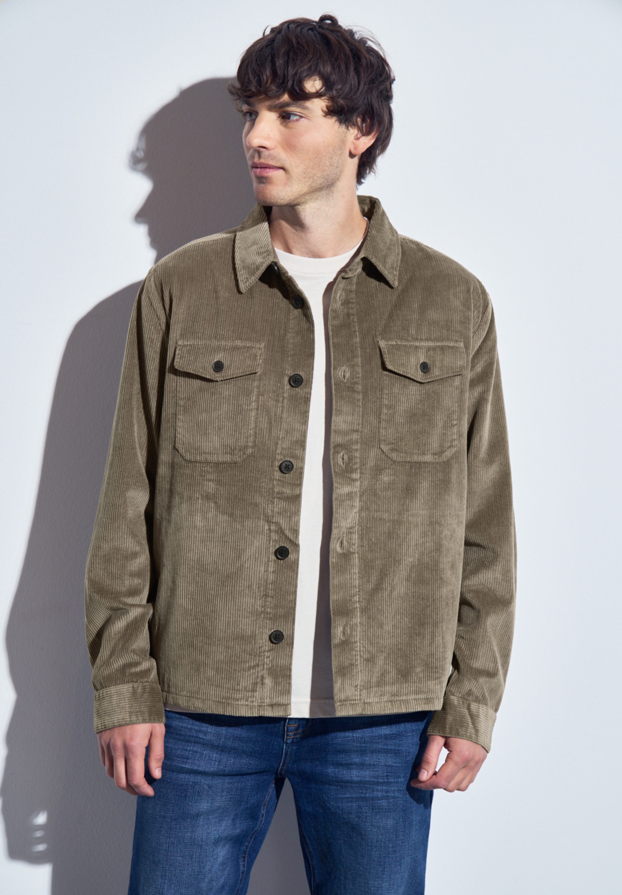 STREET ONE MEN Outdoorjacke aus reiner günstig online kaufen