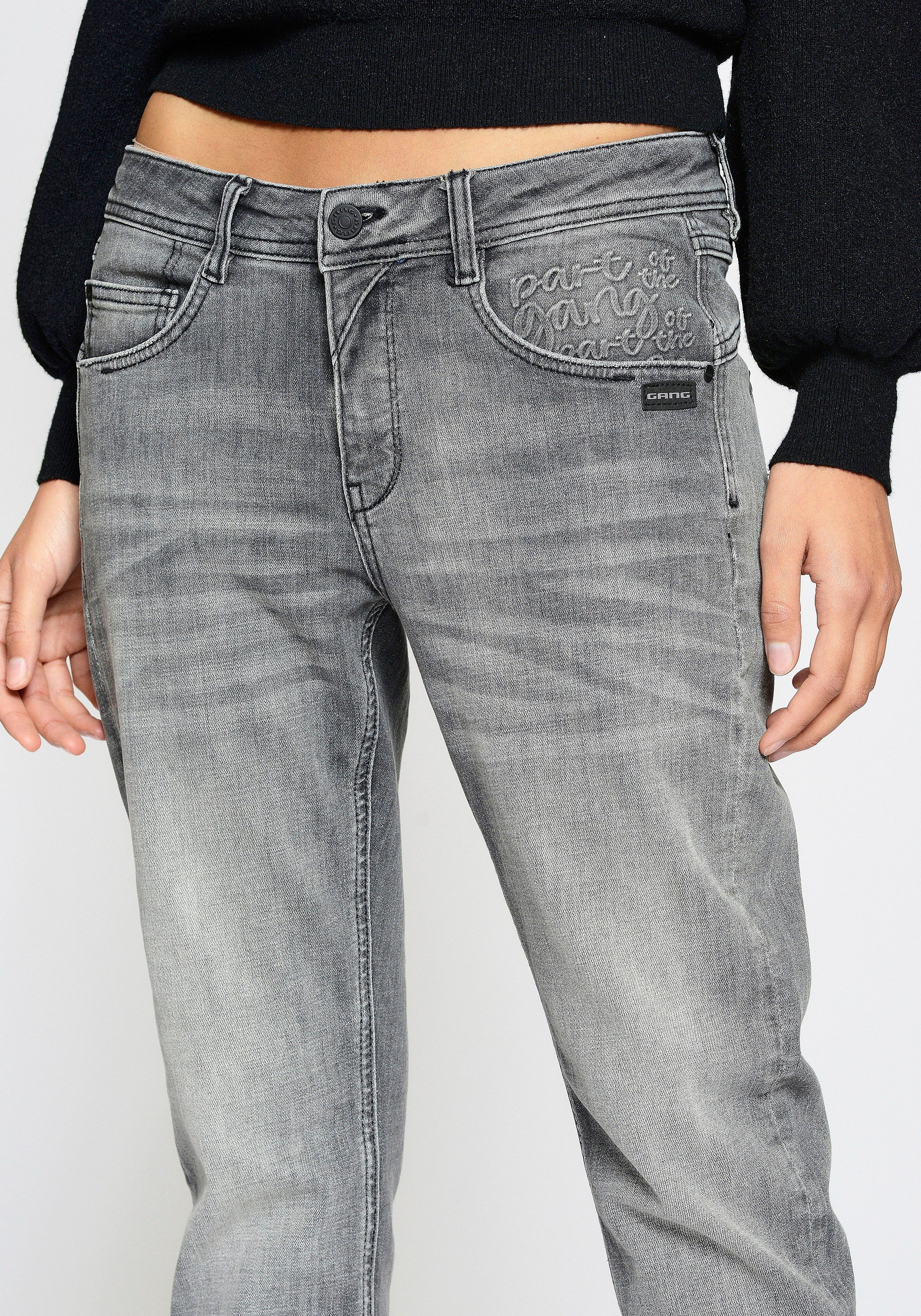 GANG Relax-fit-Jeans 94AMELIE mit Used-Effekten