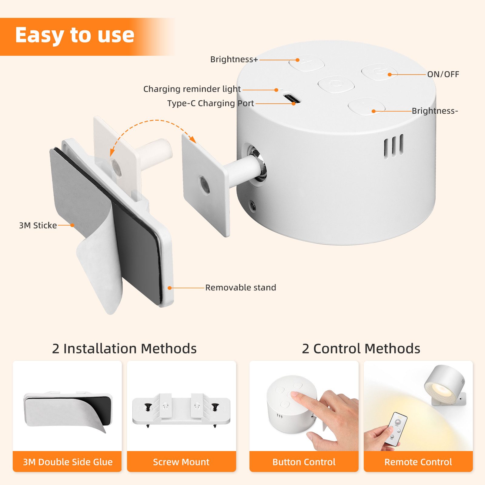 QUBEBU LED Wandstrahler LED Wandleuchte Innen, günstig online kaufen