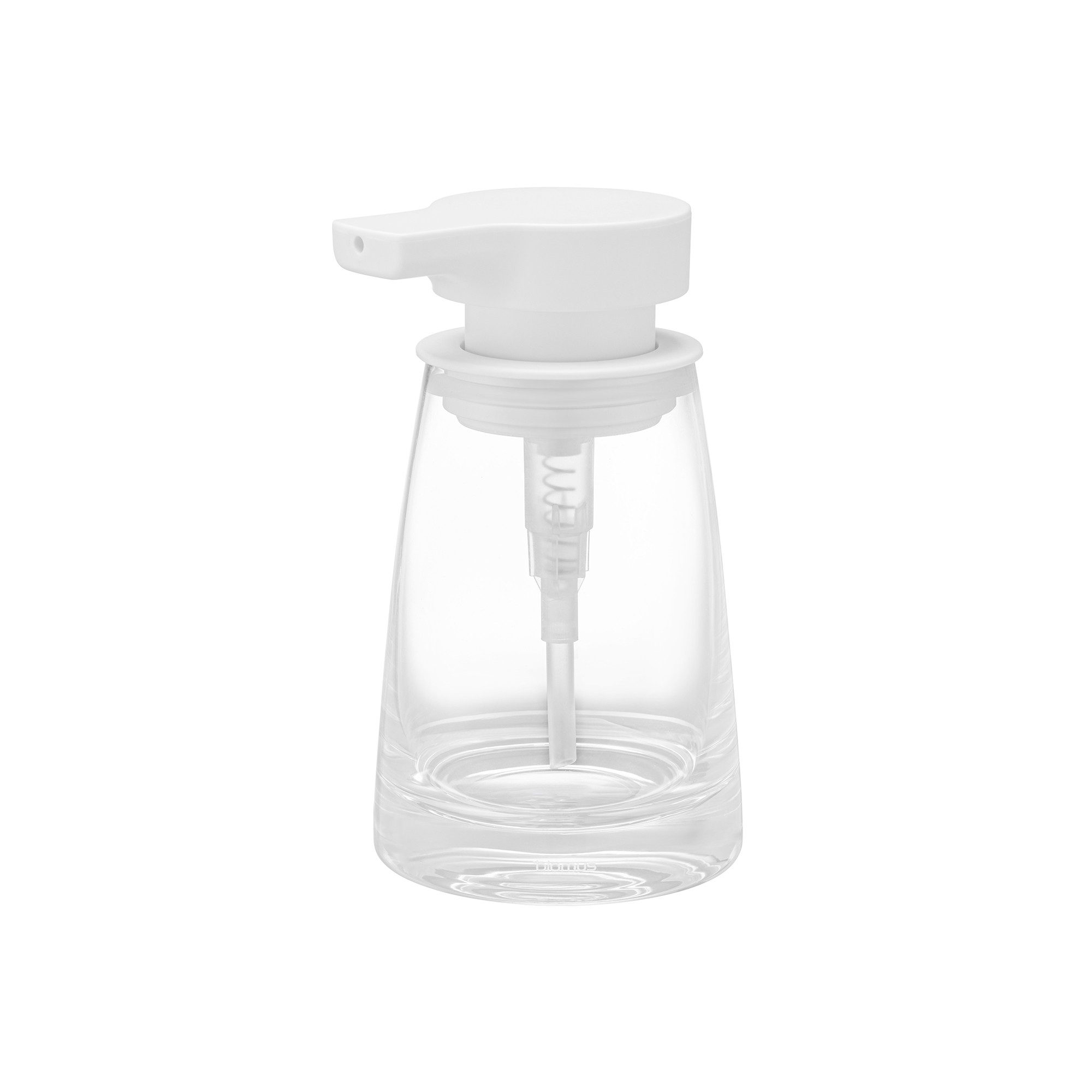 blomus Seifenspender -AVA- Seifendosierer, Flüssigseifenspender, Pumpspender für Badezimmer, Eleganter Seifenspender, Mundgeblasenes Glas, 250ml Fassungsvermögen