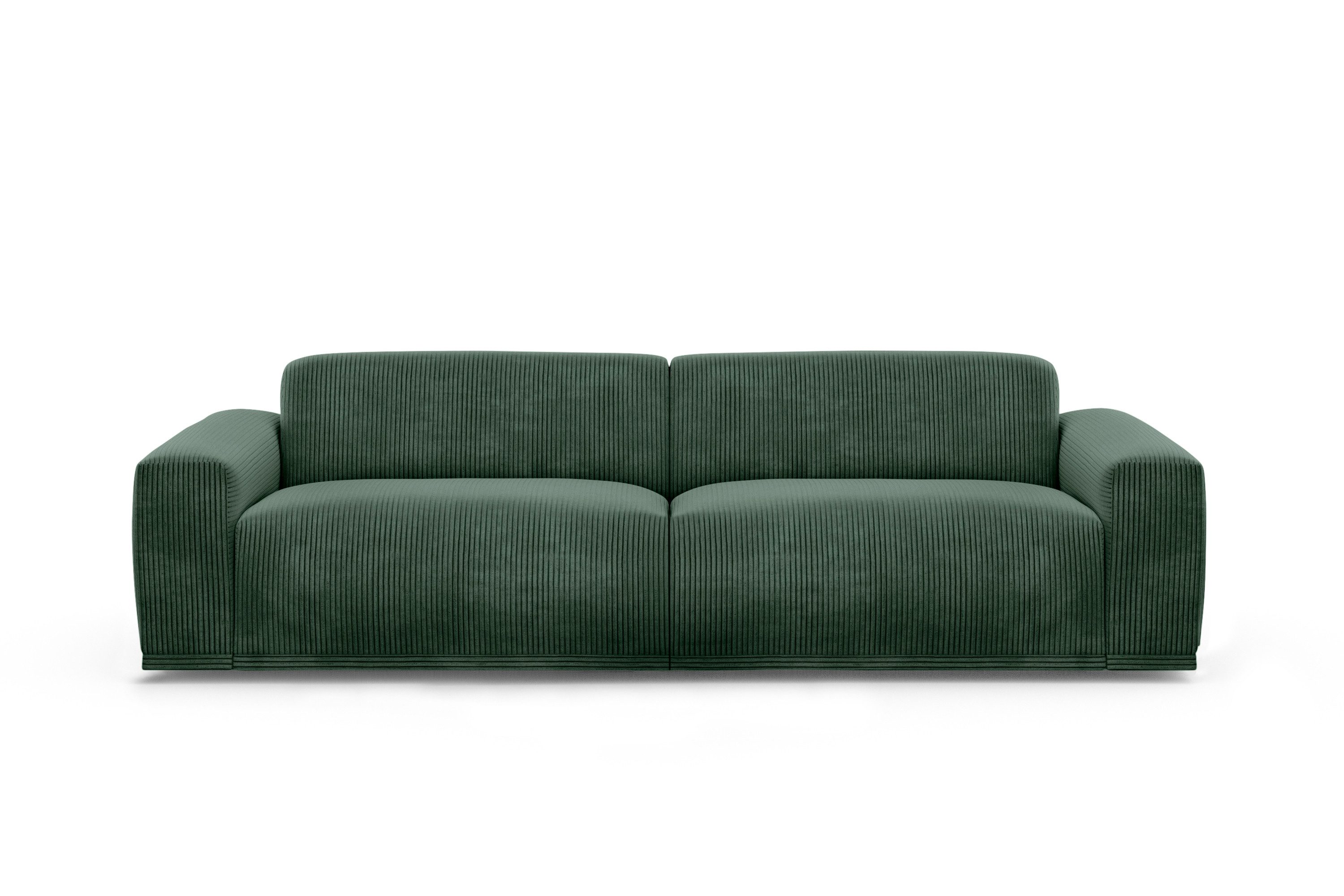 TRENDMANUFAKTUR Big-Sofa Braga, mit hochwertigem Kaltschaum, Megasofa, in Cord erhältlich, modernes Big-Sofa, Couch mit hohem Sitzkomfort, 254/72/107 cm (B/H/T)