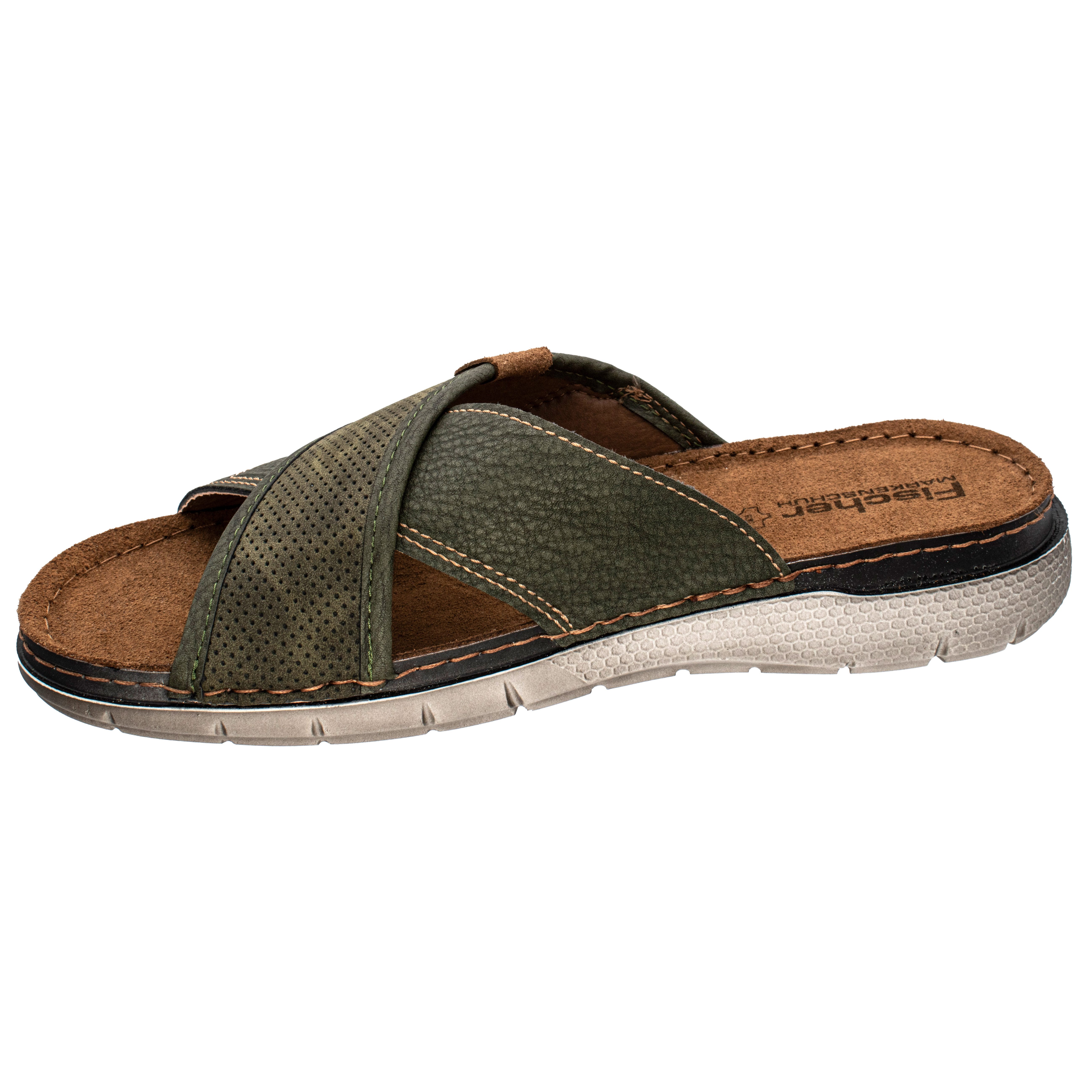 Fischer-Markenschuh Sepp Pantolette aus Nappalino (Lederimitat), günstig online kaufen