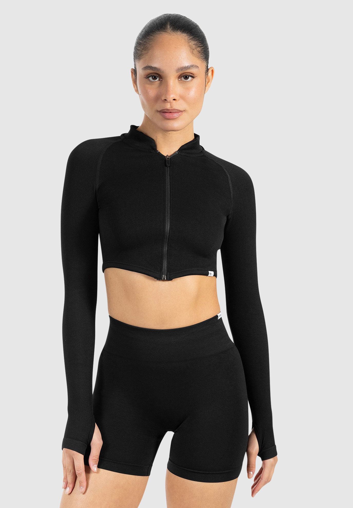 Smilodox Outdoorjacke Harly, Seamless Cropped Trainingsjacke, Reißverschlus günstig online kaufen