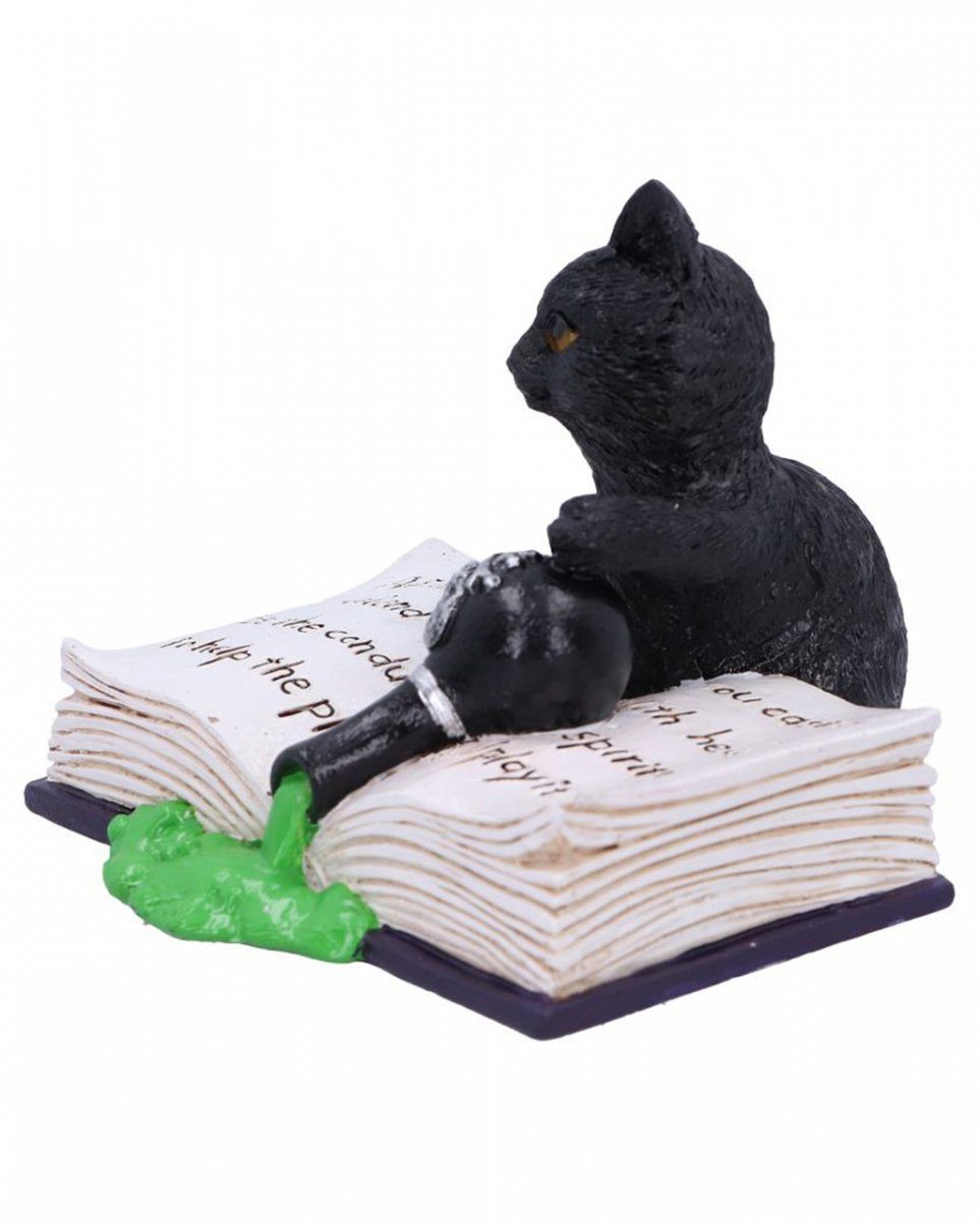 10,5cm Katze Giftfläschchen mit Schwarze Dekofigur Horror-Shop
