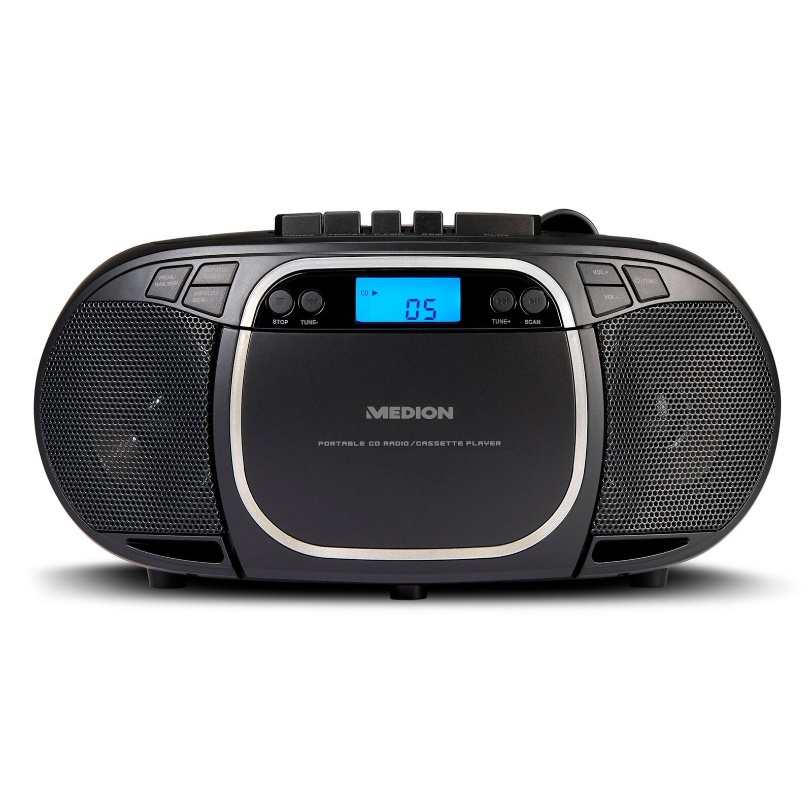Medion® Medion MD44176 E66476 CD-Player Radio Kassettenspieler Boombox Tragbar MP3-Player