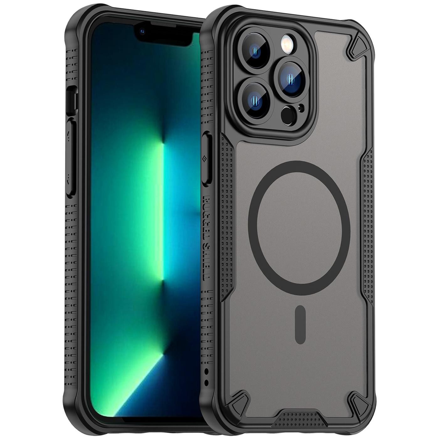 CoolGadget Handyhülle Defender Series Handy Hülle für Apple iPhone 13 Pro Max 6,7 Zoll, Magsafe TPU Schlicht Robust Schutzhülle für iPhone 13 Pro Max Hülle