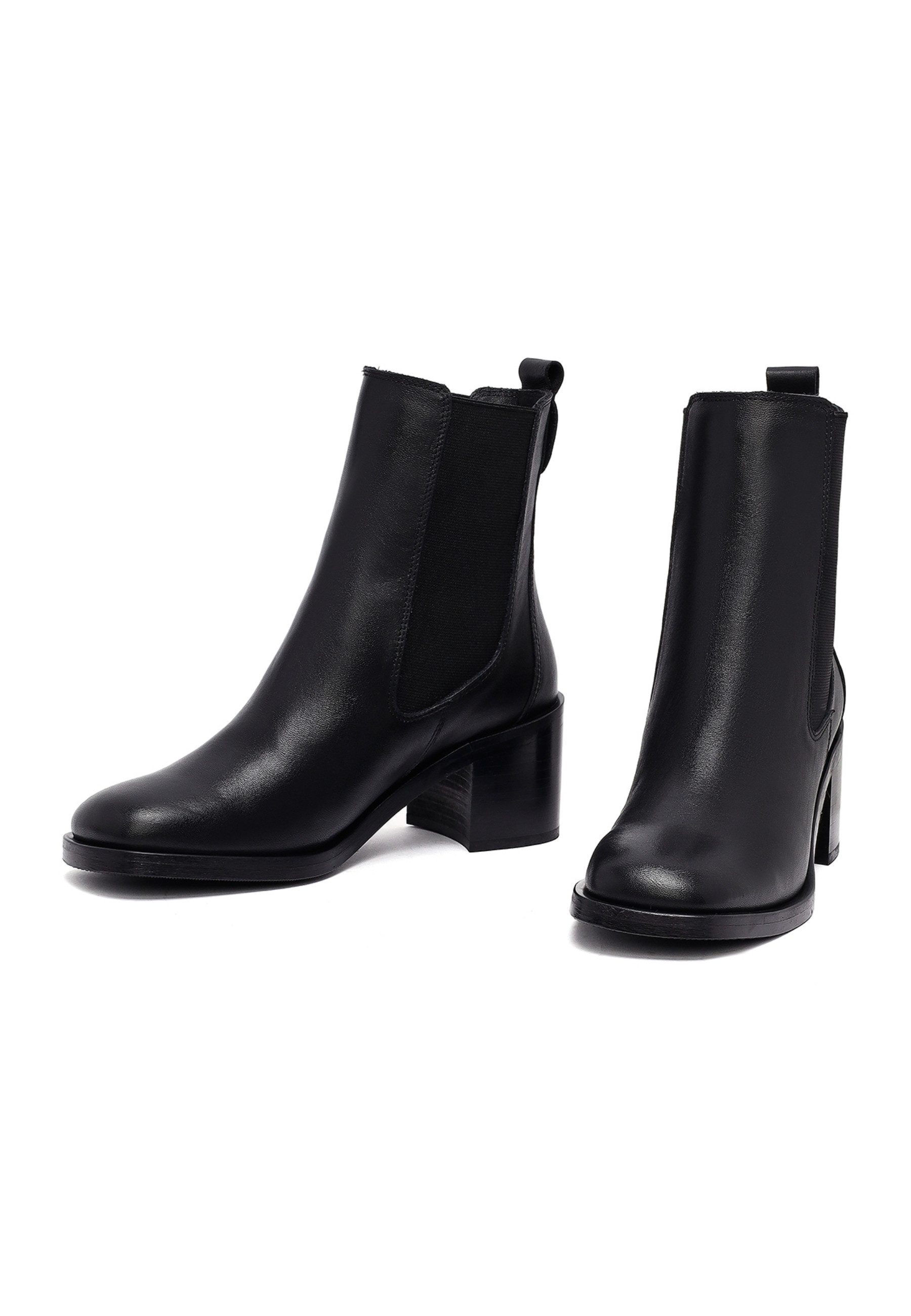Derimod Chelsea-Absatzstiefel aus Leder Chelseaboots