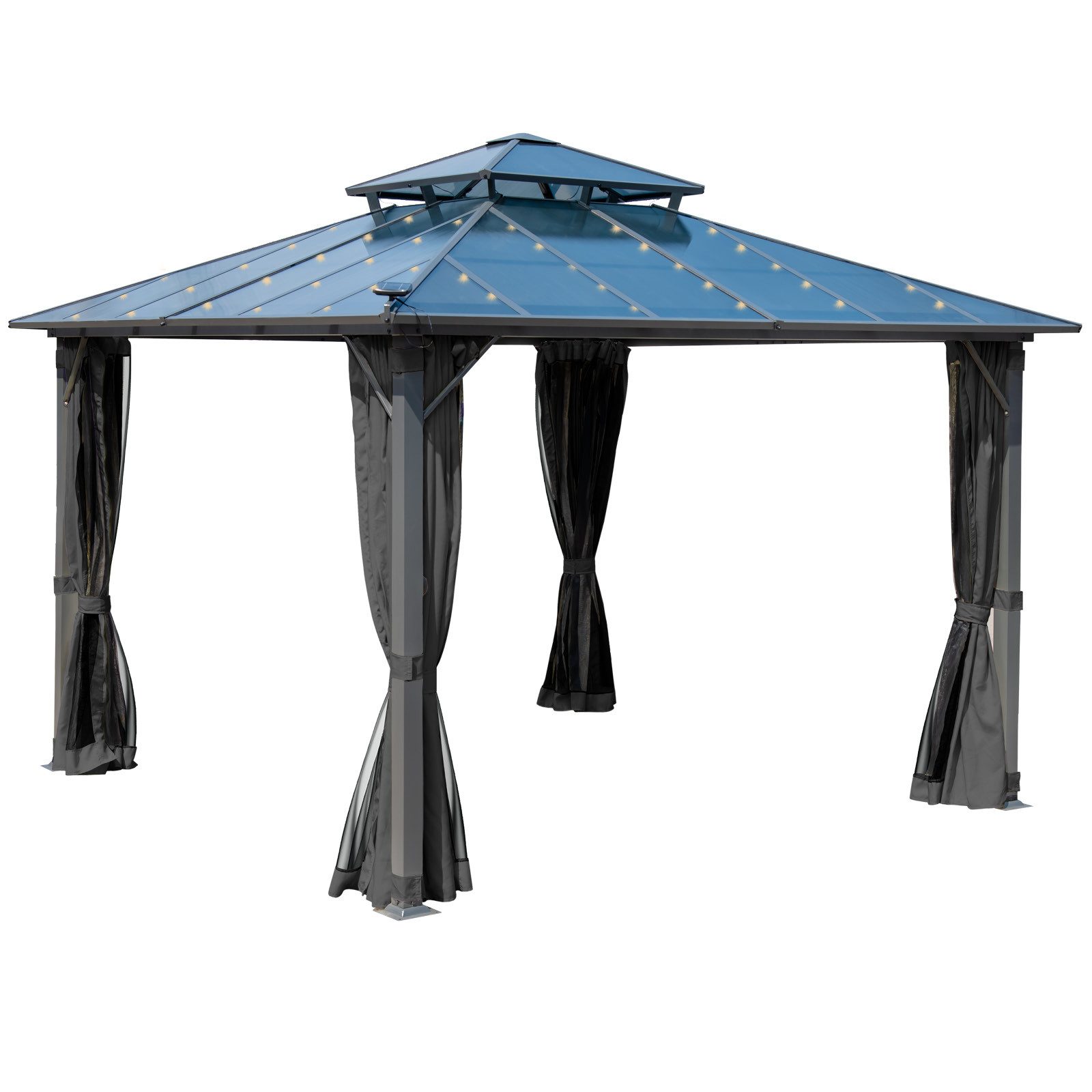 BRAST Pavillon Aluminium Pagode 3,5x3,5m viele günstig online kaufen