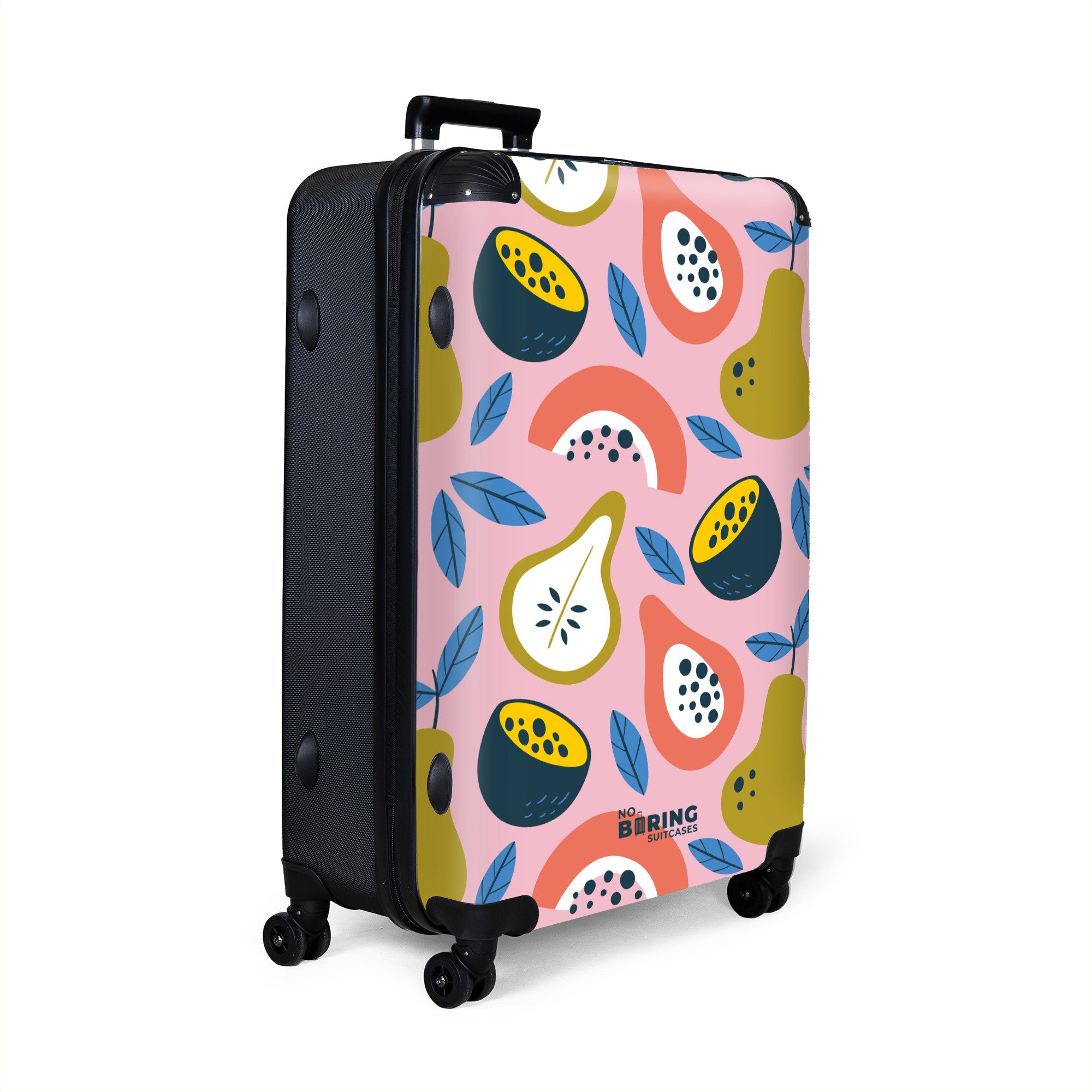 NoBoringSuitcases.com© Hartschalen-Trolley Tropische Früchte Muster mit günstig online kaufen