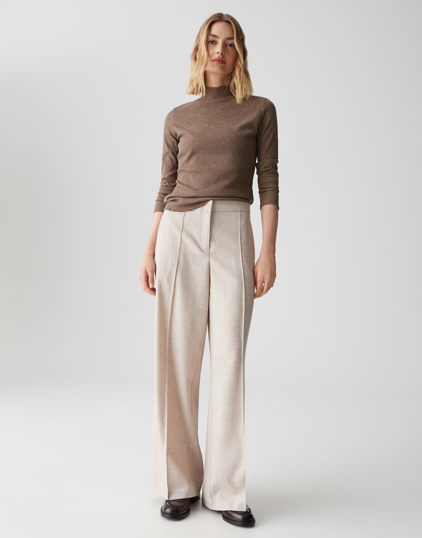 OPUS Langarmshirt SUHANNA CURLY Slim Fit aus elastischem Jersey schmale Passform, natürlicher Griff, elastischer Stoff