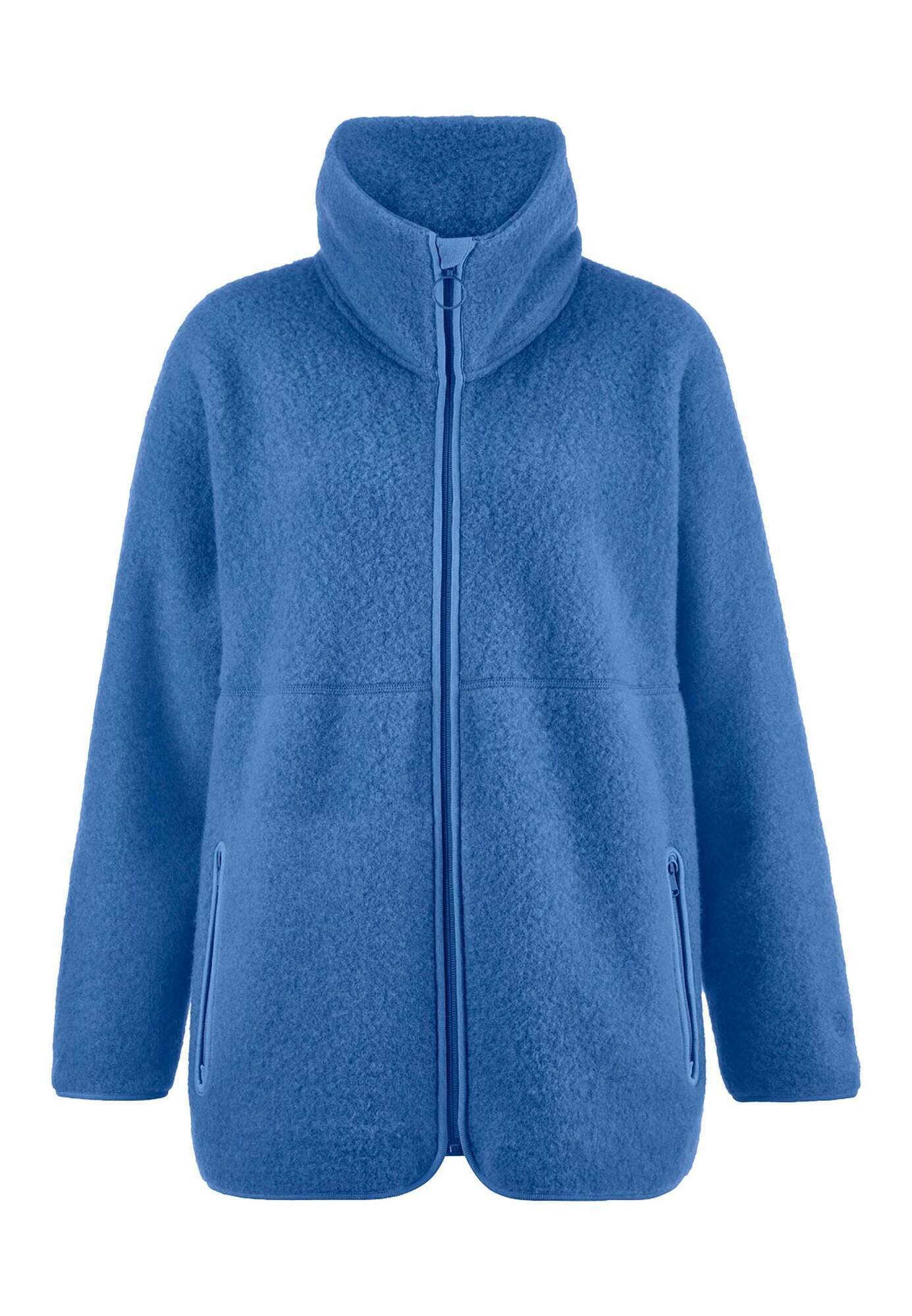 Hessnatur Fleecejacke Oversized aus reiner Bio-Merinowolle (1-St)