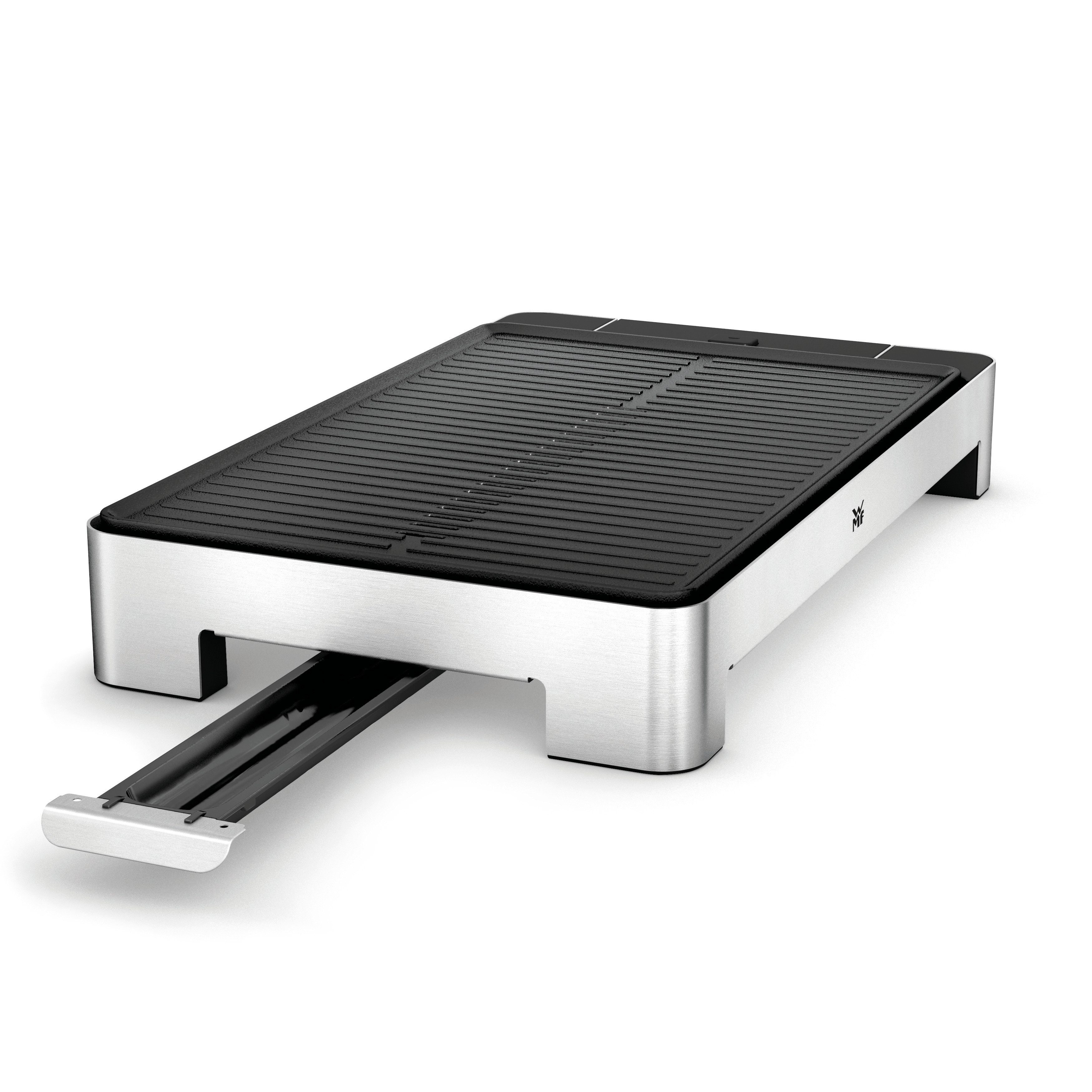 WMF Tischgrill Tischgrill Lono gerippt, 2000 W, Grillfläche 27x41 cm, antihaftbeschichtet, spülmaschinenfest