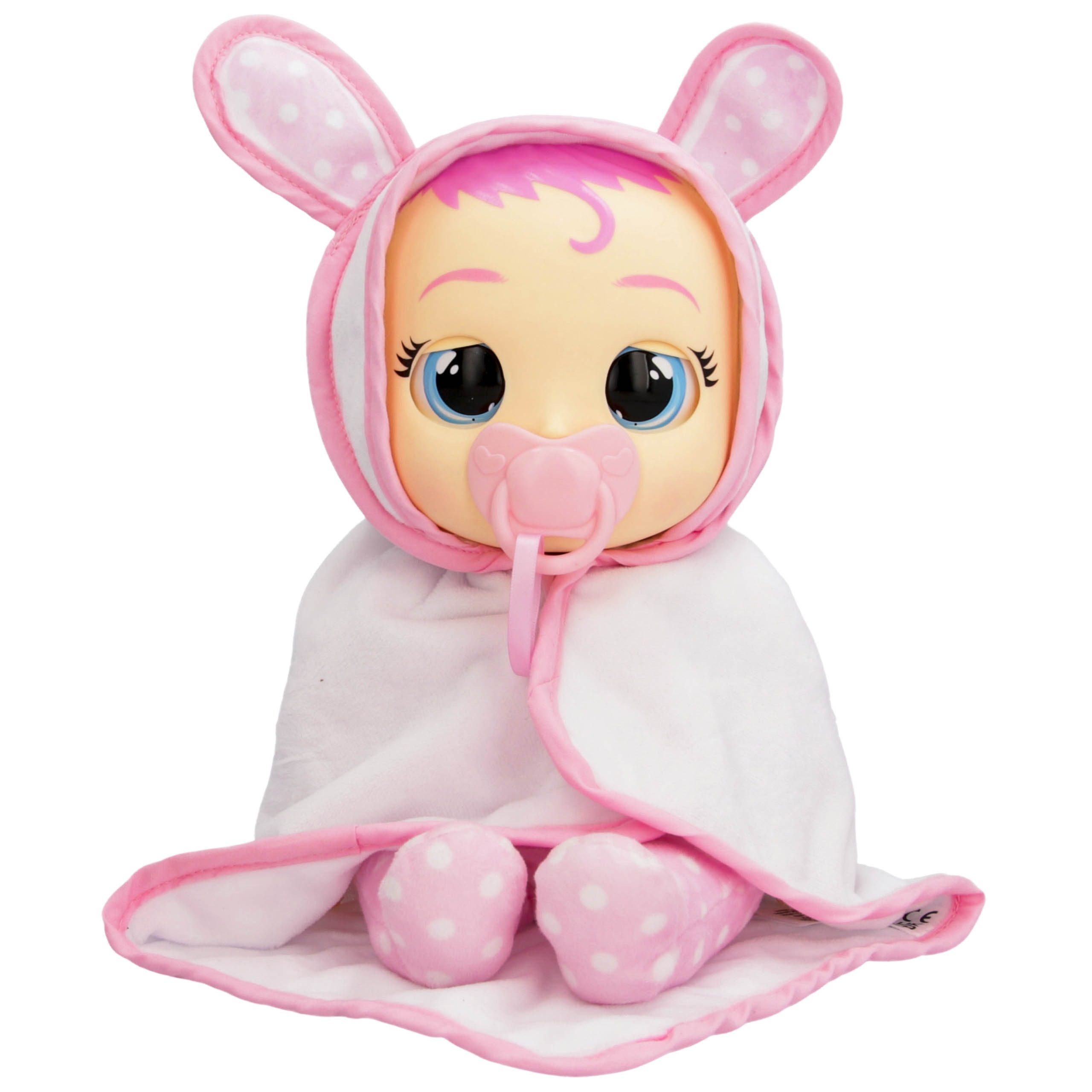 Cry Babies Anziehpuppe Cry Babies Newborn Coney Puppe 30 cm mit Zubehör Tränen Geräusche – Bild 3 von 5