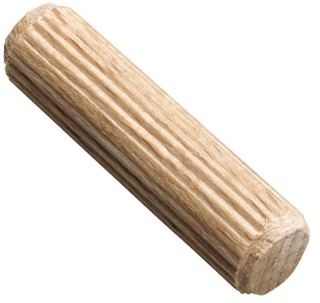 PARCO Holzdübel PARCO Riffeldübel Buchenholz 8,0x30mm 1,0 kg, 8 x 30 mm, Holz, (8,0 x 30 mm), Hohe Tragfähigkeit, Witterungsbeständig, Präzise Passform