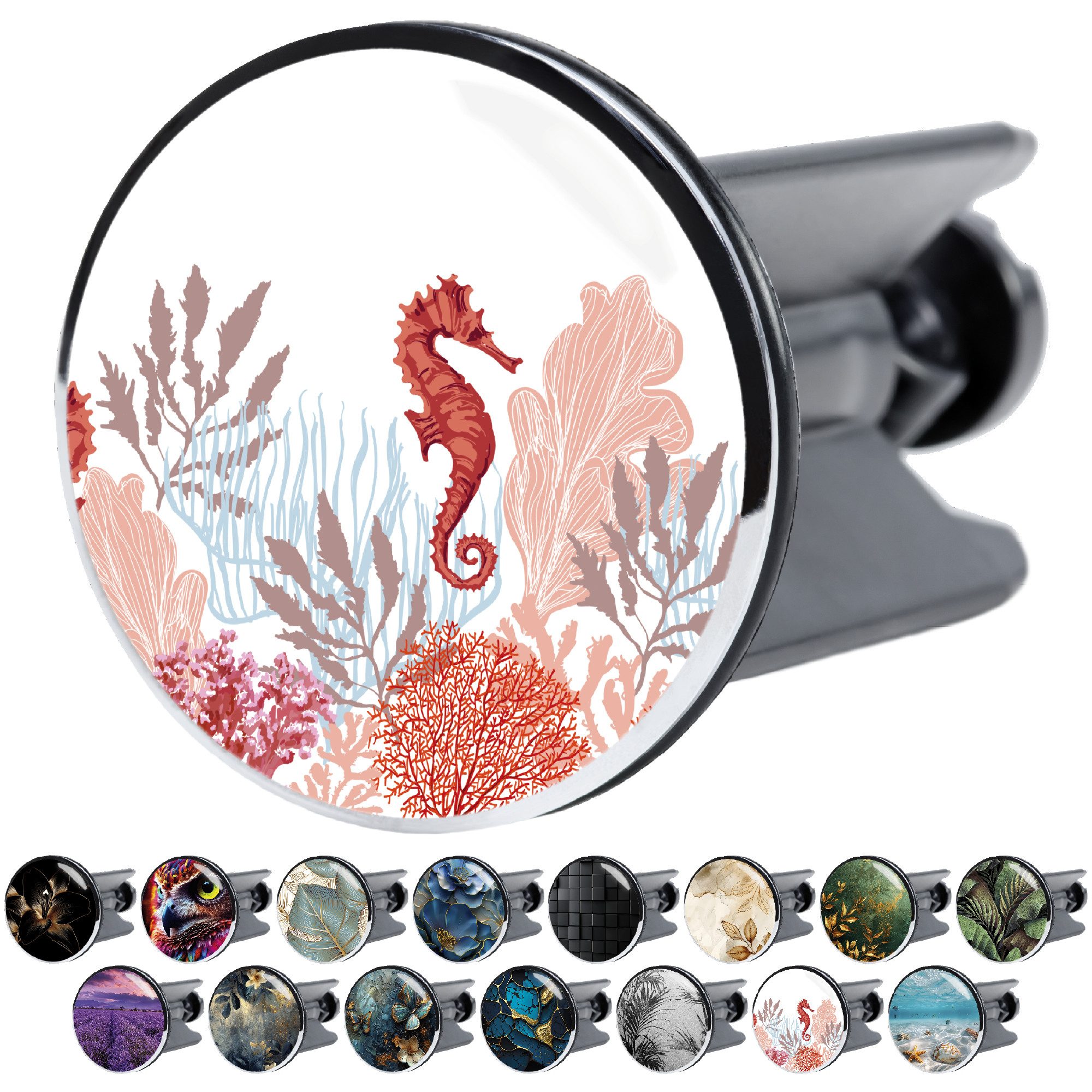 Sanilo Waschbeckenstöpsel mit Motiven, viele schöne Stöpsel für das Waschbecken zur Auswahl, Ø 4 cm, hochwertig, universell, 100% wasserdicht