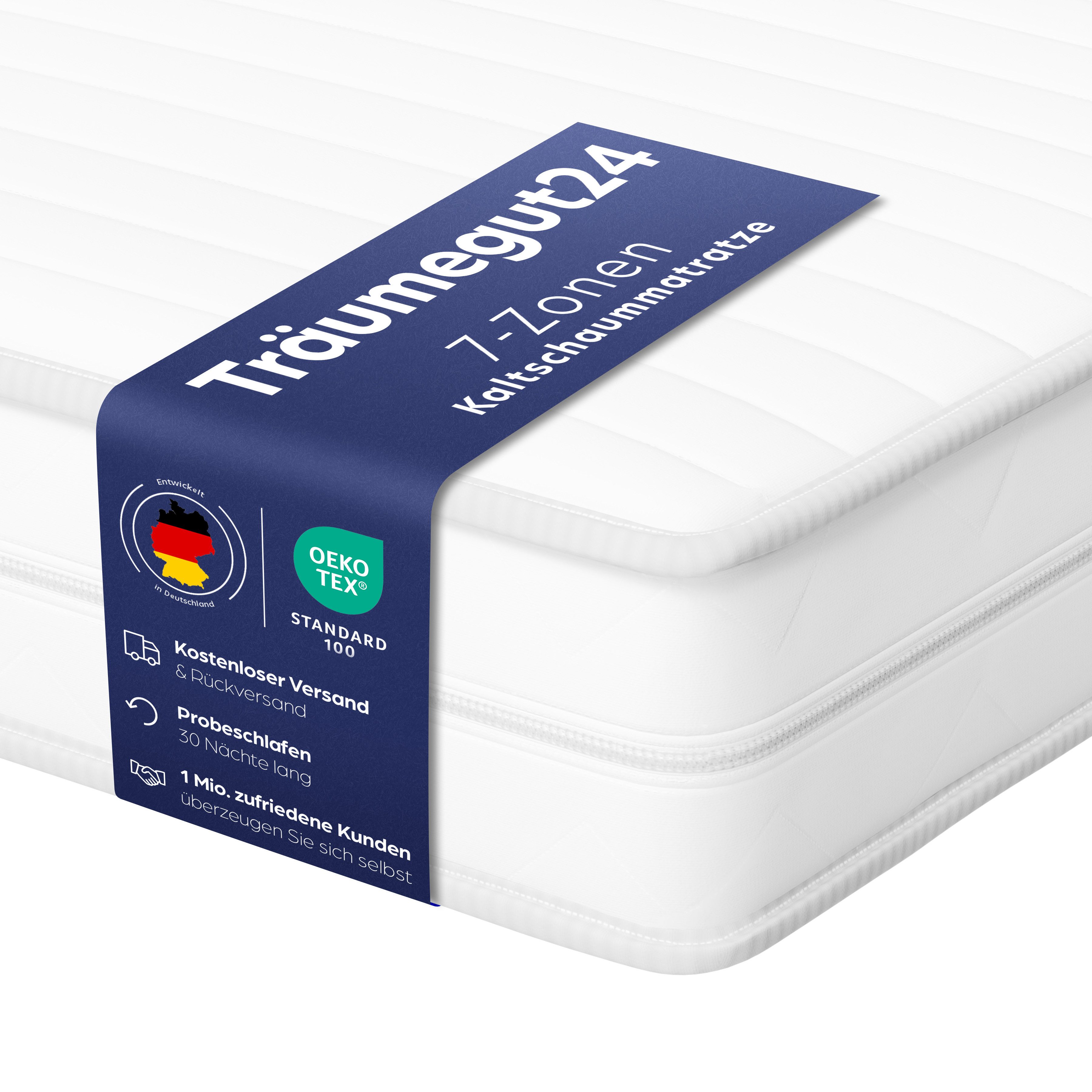 Kaltschaummatratze AquaFlex - 7-Zonen Wendematratze mit günstig online kaufen