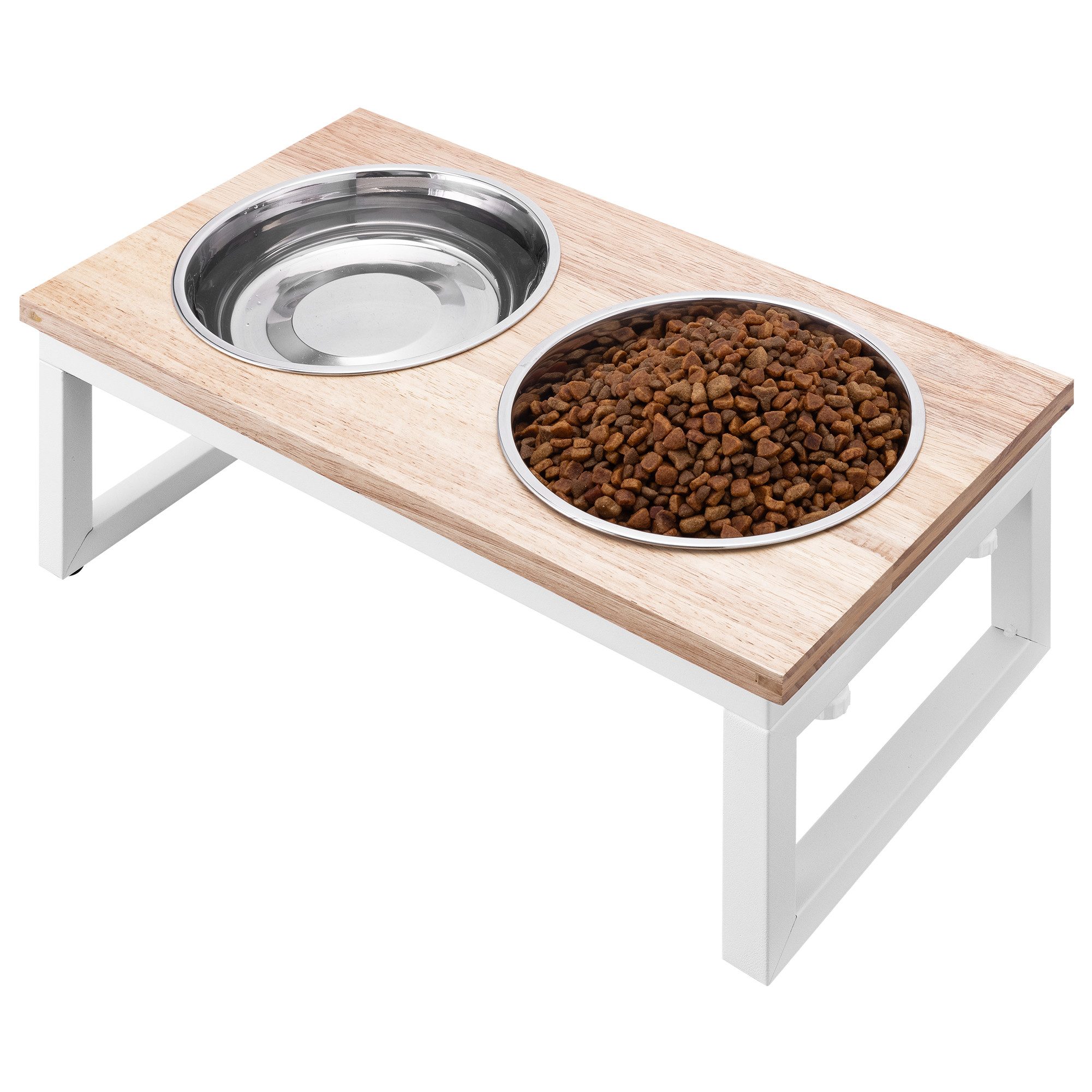 Napf Futterstation Hund erhöht - 800 ml - Hundenapf Napfset Metall