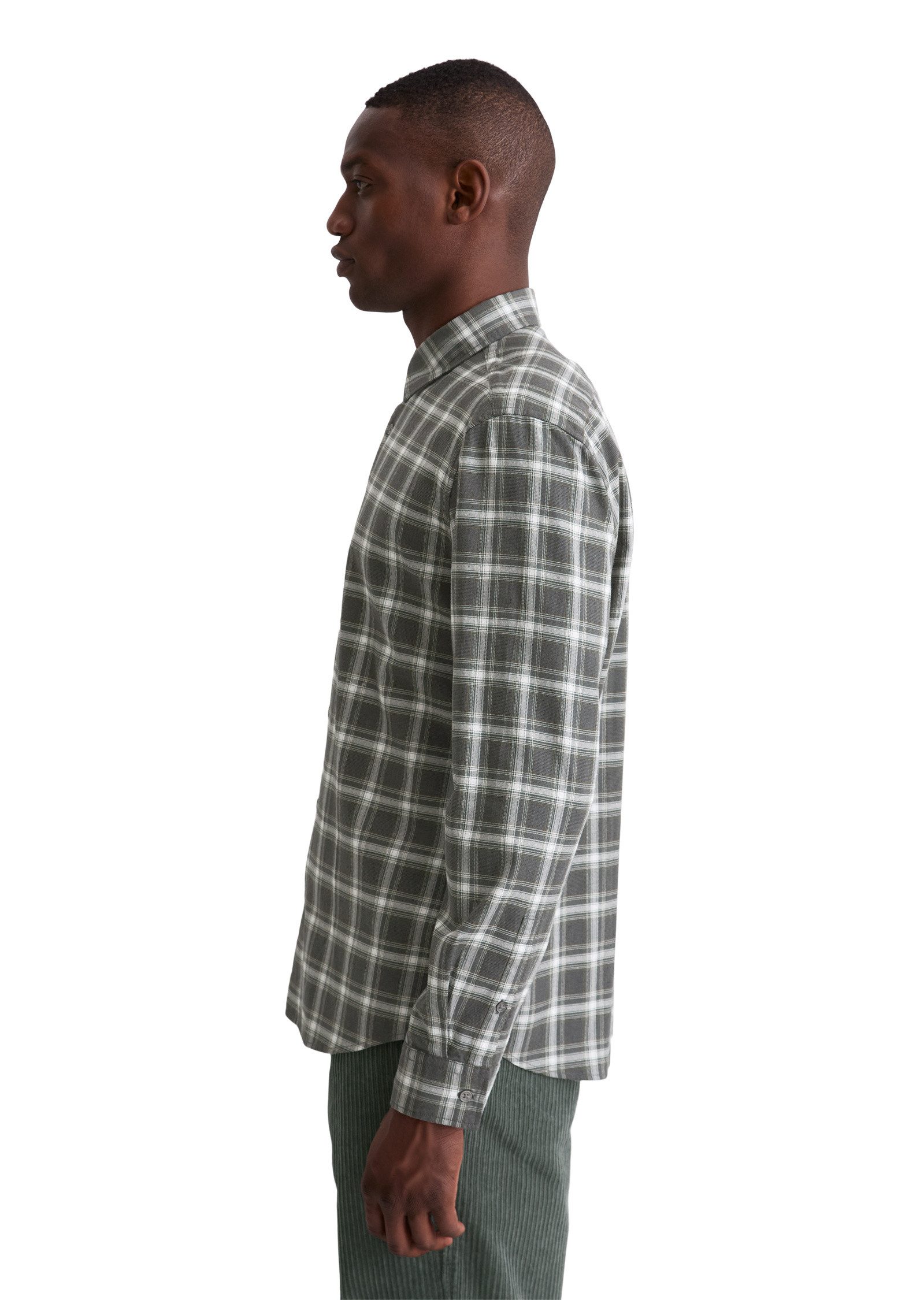 Marc O'Polo Langarmhemd aus weichem Bio-Baumwoll-Flanell günstig online kaufen