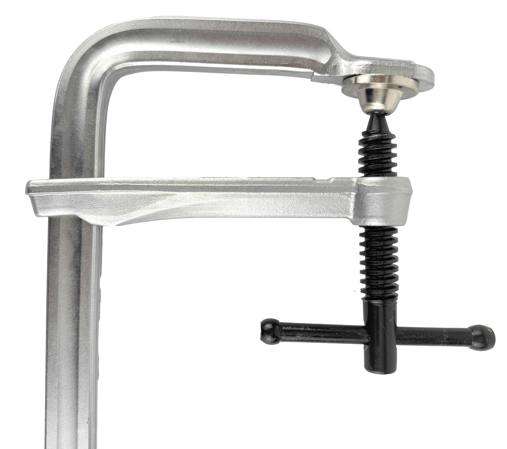 WELDINGER Schraubzwinge SET 2x WELDINGER Schlosser-Schraubzwinge Ganzstahl 120x300 mm, (Set, 2 St), 120 x 300 mm, Knebelgriff für große Spannkräfte