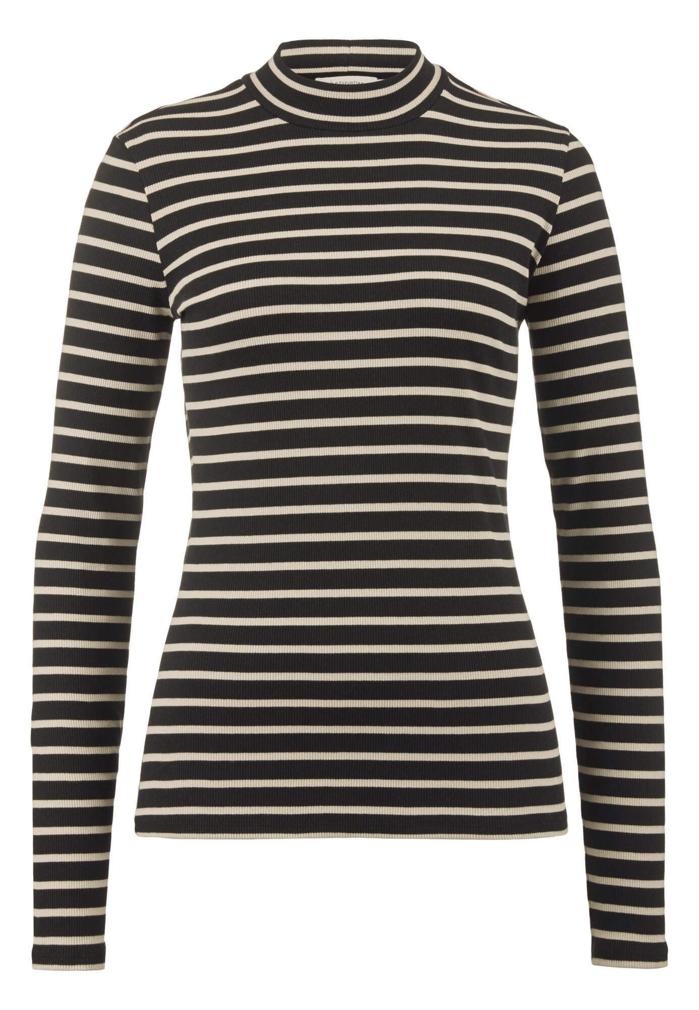 Hessnatur T-Shirt Rib Streifen Slim aus reiner Bio-Baumwolle (1-tlg)