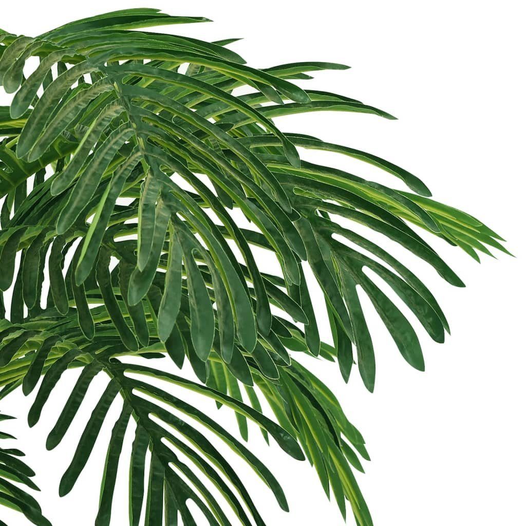 Palme Pflanze mit Künstliche 0 cm Künstliche realistisch vidaXL, Grün Höhe Cycas Topf cm Zimmerpflanze 140 echt,
