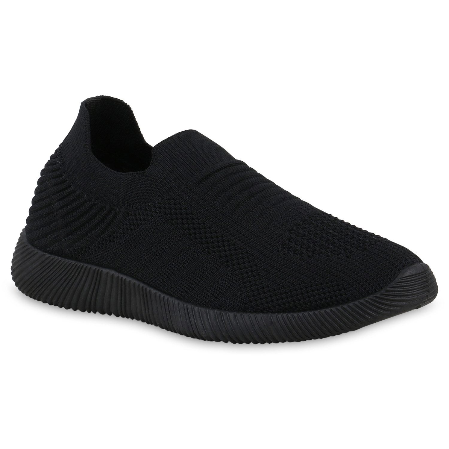 VAN HILL 841648 Laufschuh Damen Slip Ons Sportschuhe Sportliche Strick Prof günstig online kaufen