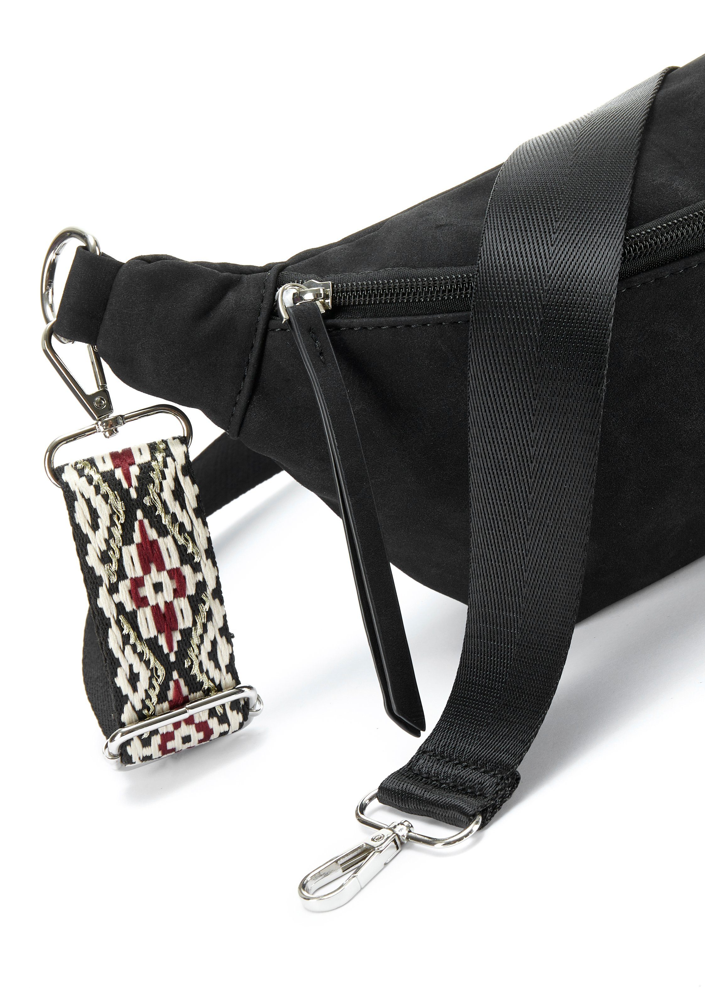 Vivance by Lascana Bauchtasche Umhängetasche, Hüfttasche, Crossbody Bag, Gürteltasche, Handtasche Damen zum Umhängen mit austauschbarem Schulterriemen VEGAN – Bild 4 von 5