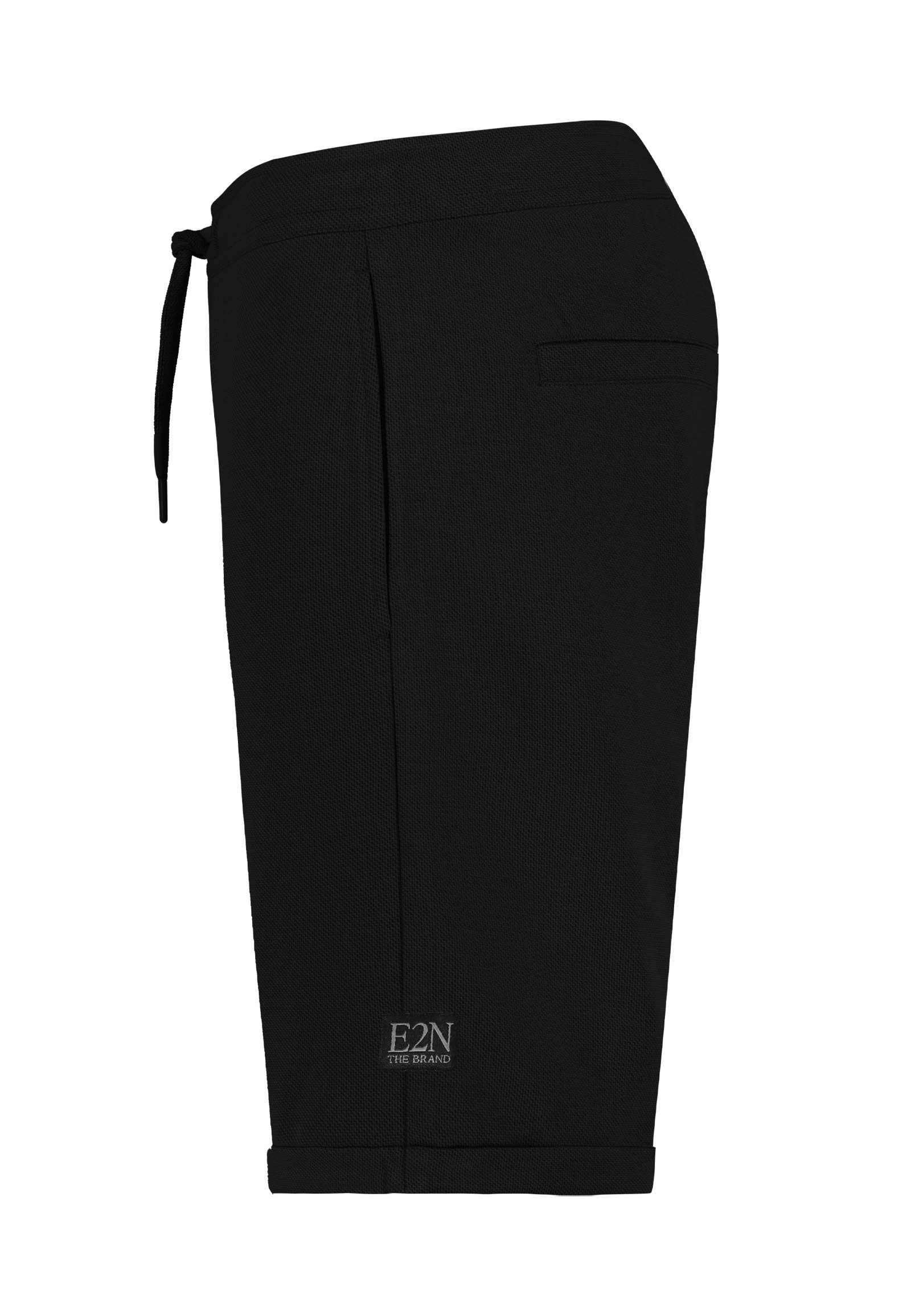 Eight2Nine Sweatshorts Tunnelzug Bund Seitentaschen Regular Fit Modern Komfort für Herren (1-tlg) Normal Fit Einfarbig elastisch Kordelzug Casual-Style