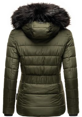 Navahoo Winterjacke Zuckerbiene modische Steppjacke mit Kunstpelz Kapuze