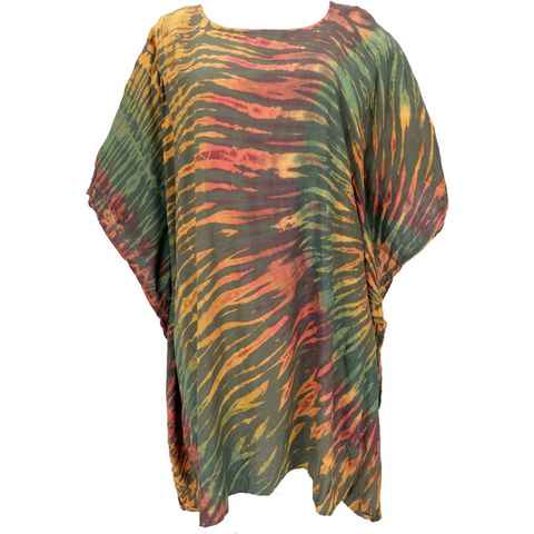 Guru-Shop Longbluse Batik Kaftan, Ibiza-Style Tunika, Boho Bluse,.. alternative Bekleidung