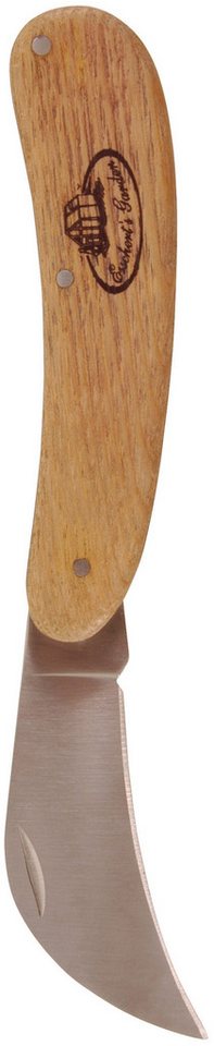 Thumbnail - degawo Gartenpflege-Set Klappbare Edelstahl-Hippe – Gartenmesser mit Eschenholzgriff, 18 cm