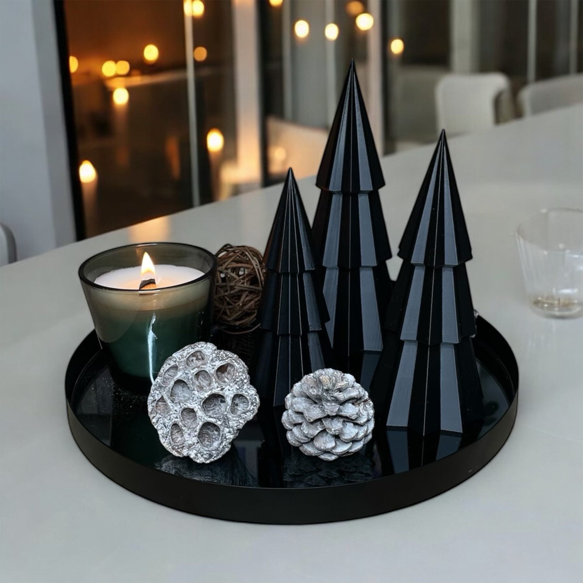 Der Krämer Dekobaum Tannenbäume Weihnachtsbäume 3er-Set