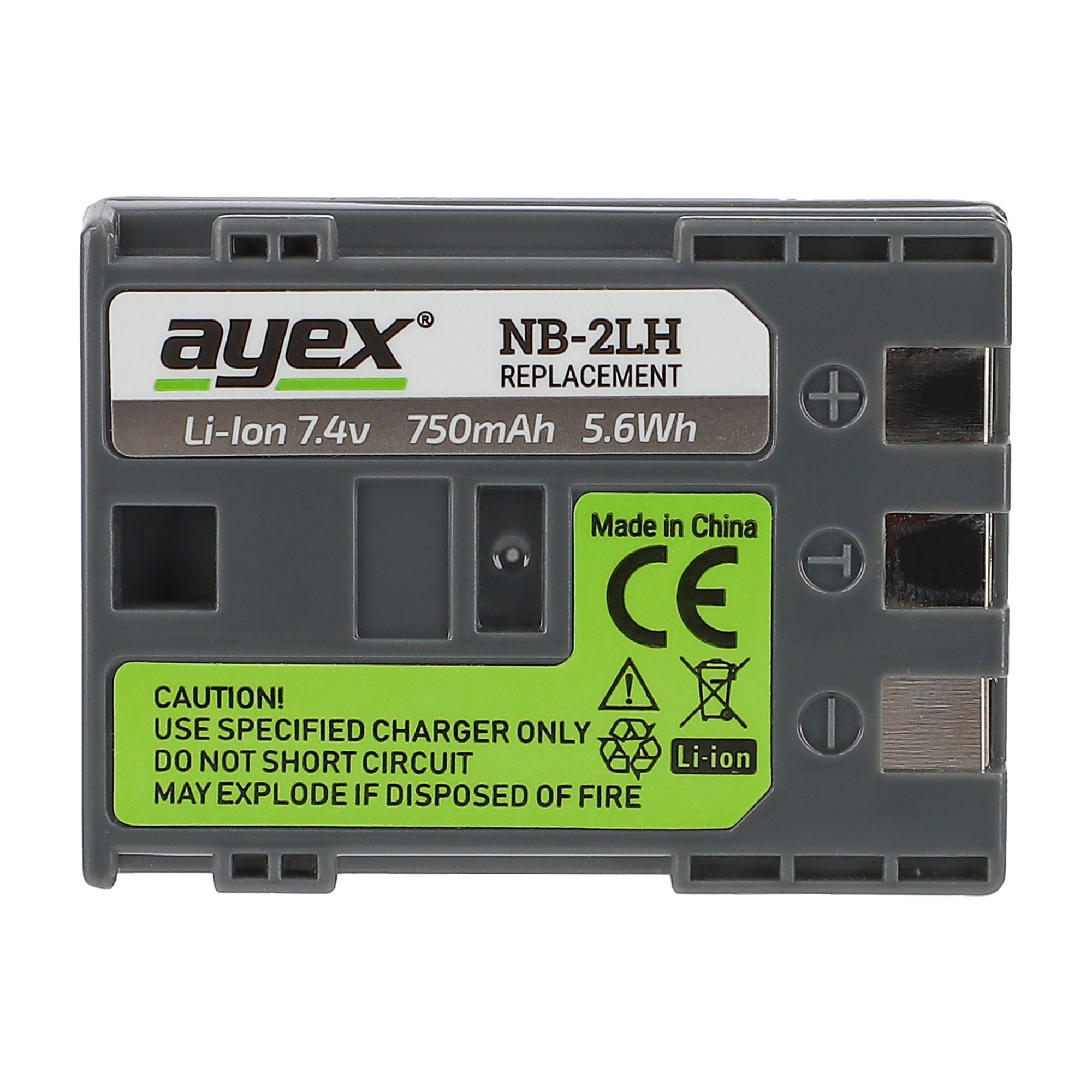 ayex NB-2LH Canon Kameras für Akku Kamera-Akku