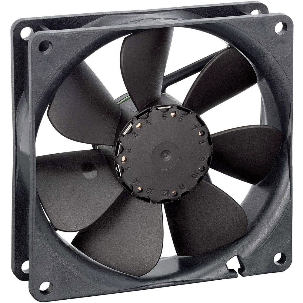 Gehäuselüfter EBM Papst 3412NHH Axiallüfter 12 V/DC 100 m³/h (L x B x H) 92 x 92 x 2