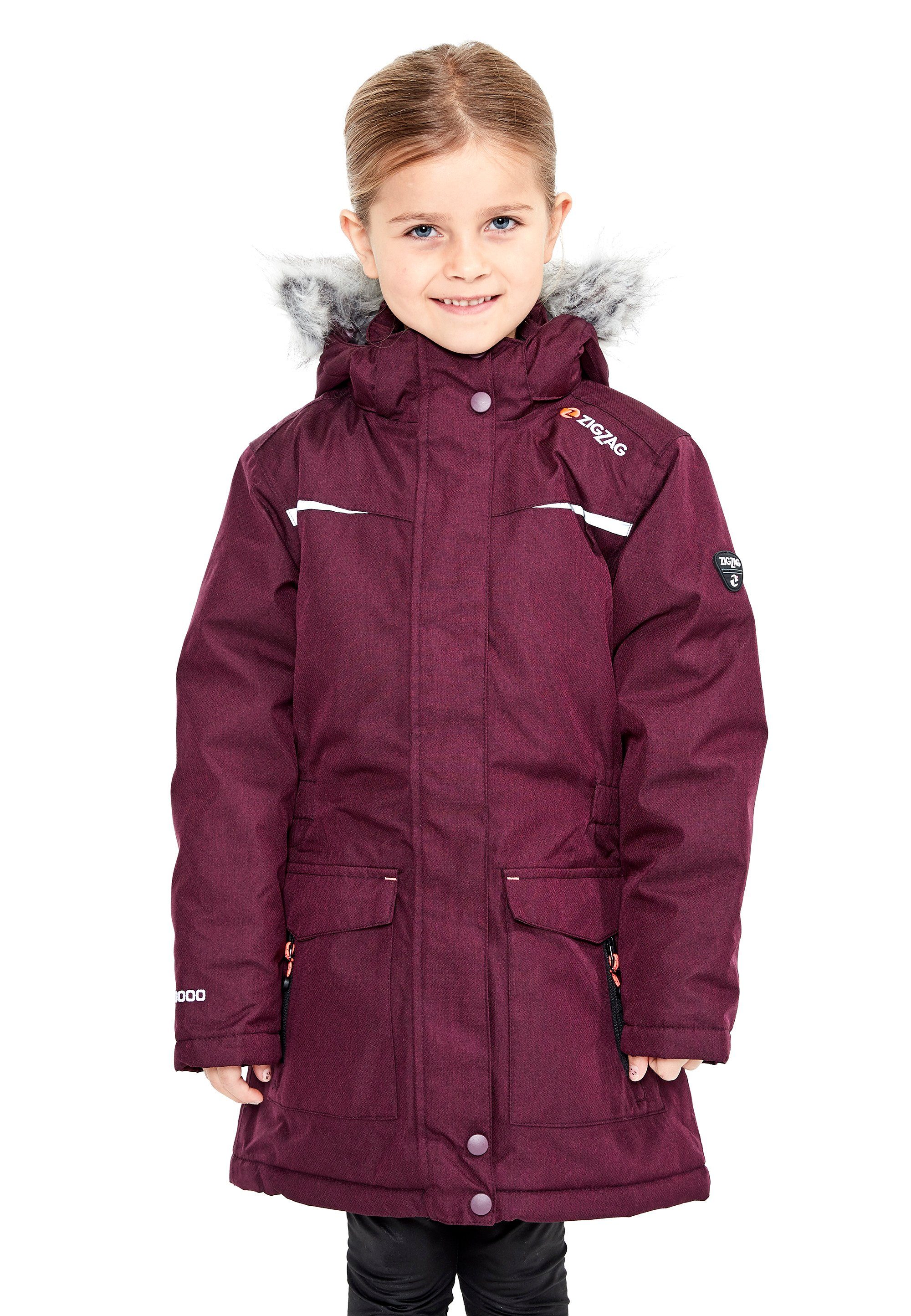 ZIGZAG Outdoorjacke GITTE GIRL W-PRO 10.000 mit reflektierenden Elementen