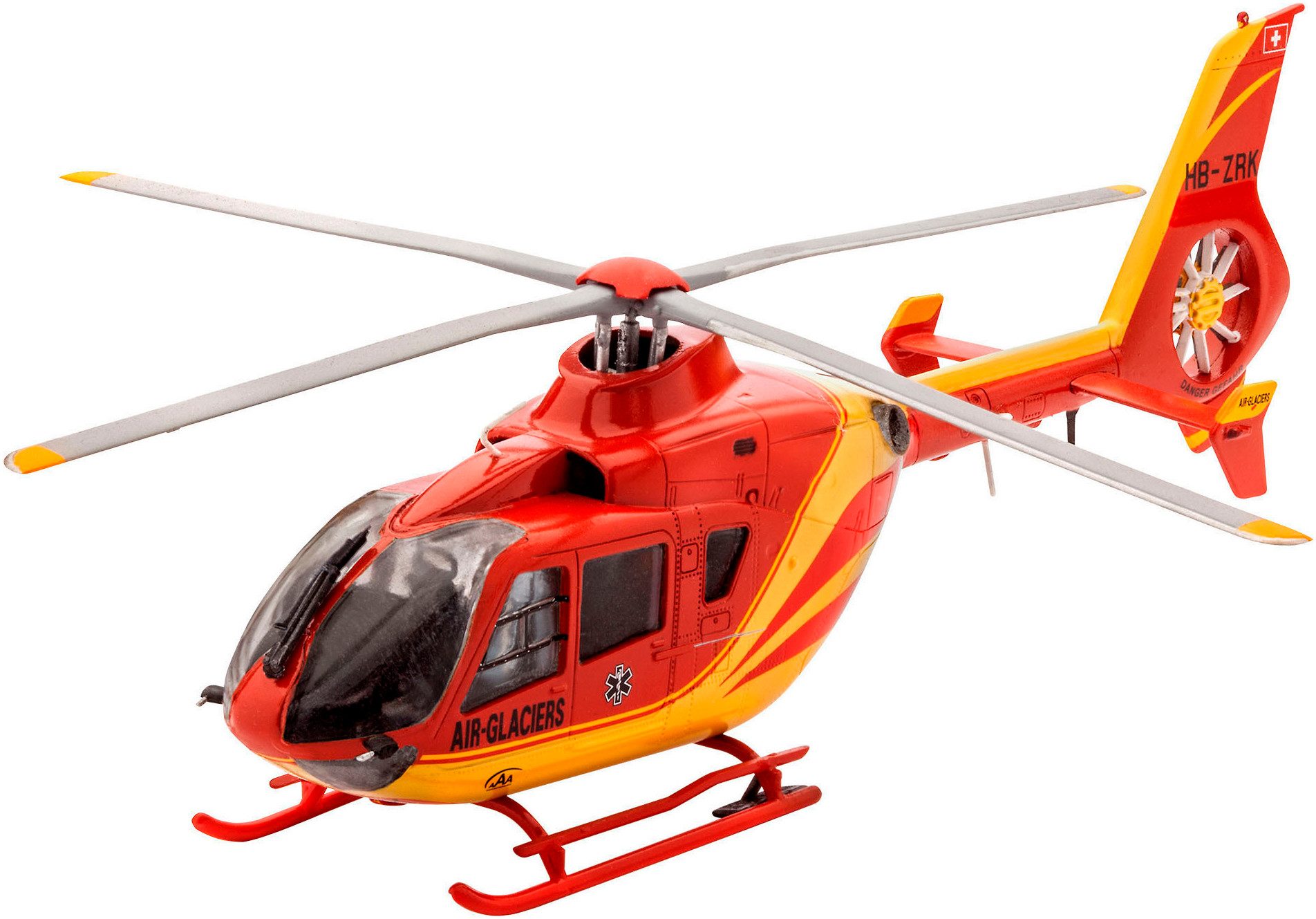 Revell® Modellbausatz Model Set EC135 AIR-GLACIERS, Made in Europe