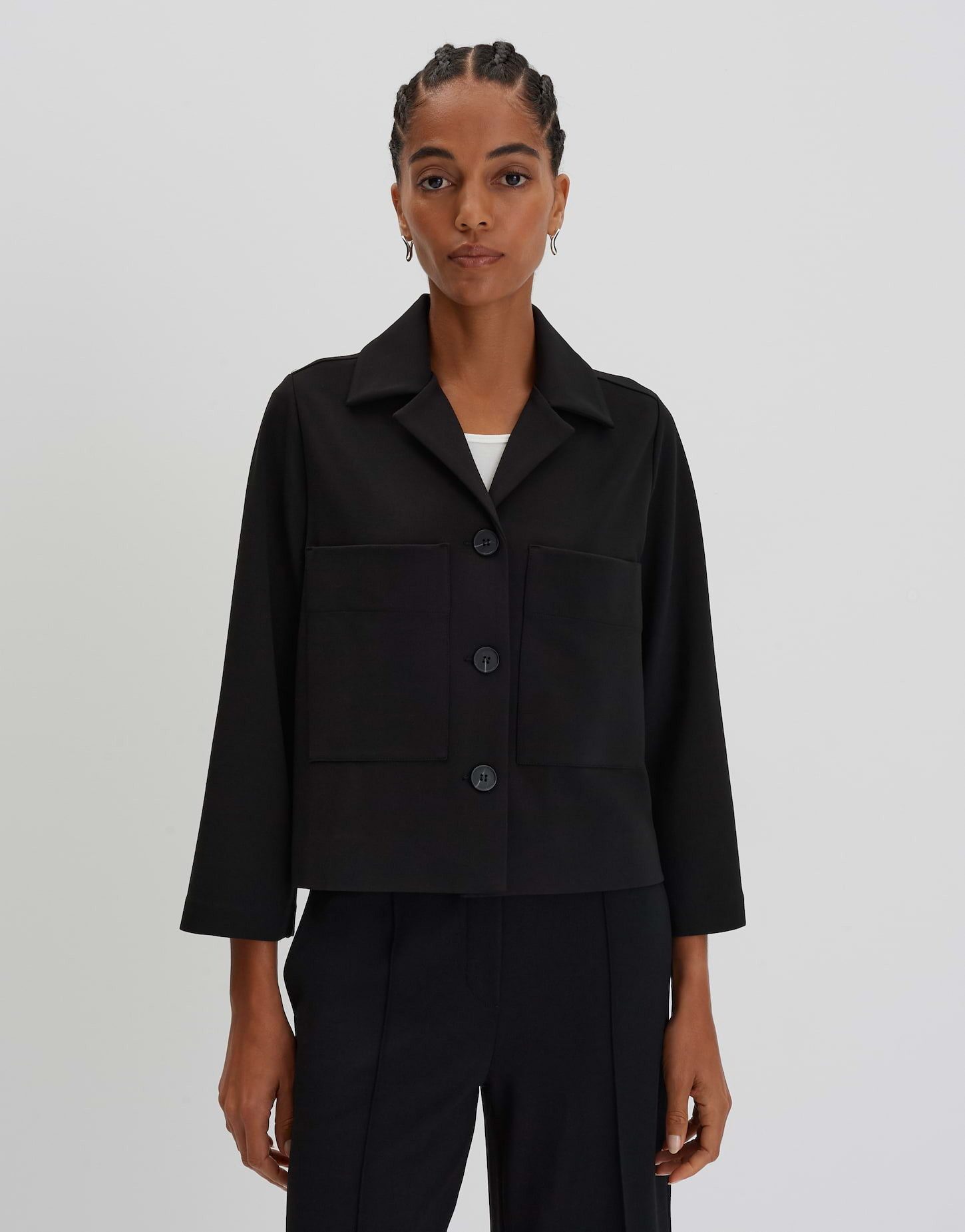 someday Kurzblazer Kurzer Blazer NANAMI DETAIl Loose aus Viskose Mix