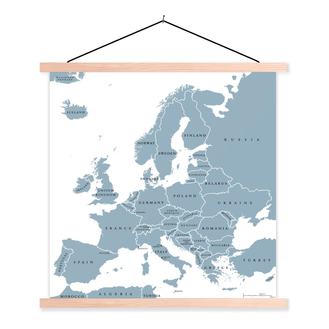 MuchoWow Poster Karte - Europa - günstig online kaufen