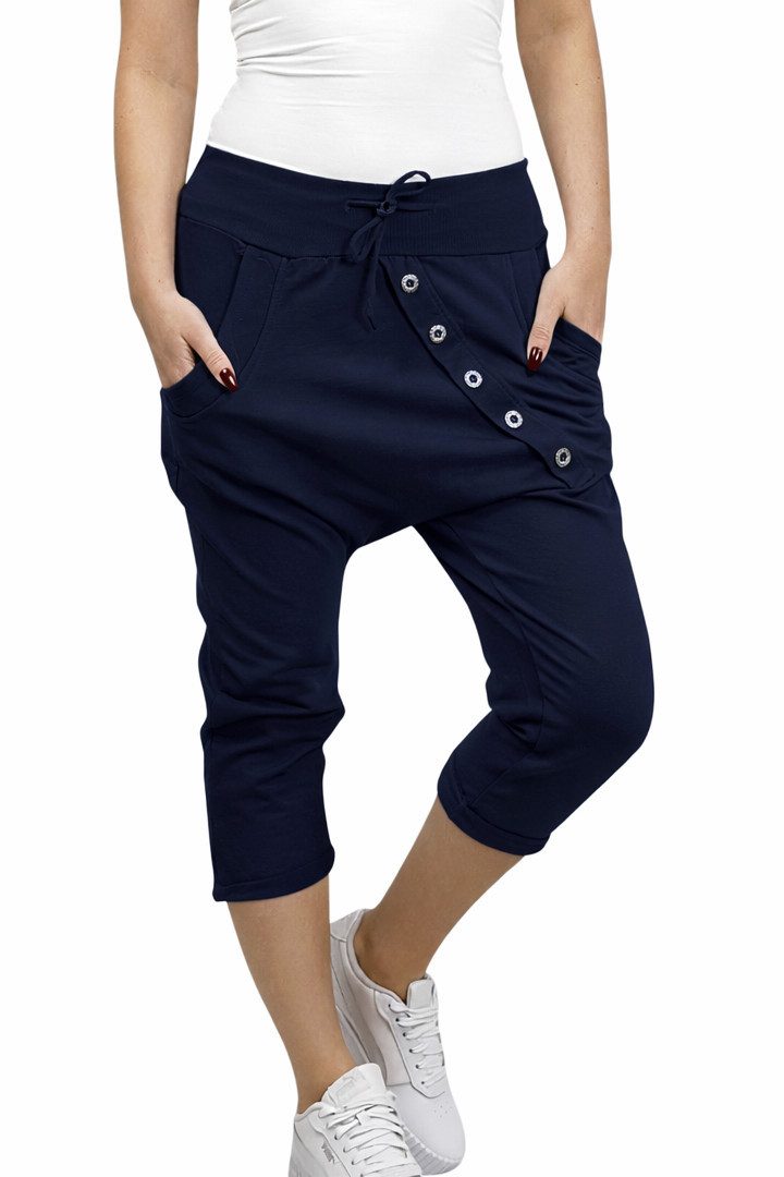 Mississhop Caprihose Damen Capri Hose Boyfriend Hose Jogginghose M.168 günstig online kaufen