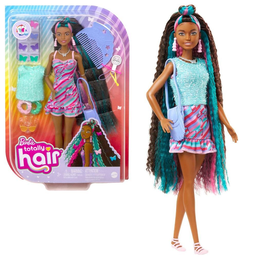 Barbie Anziehpuppe Totally Hair Barbie Mattel HCM91 Spielset mit Haar-Puppe günstig online kaufen