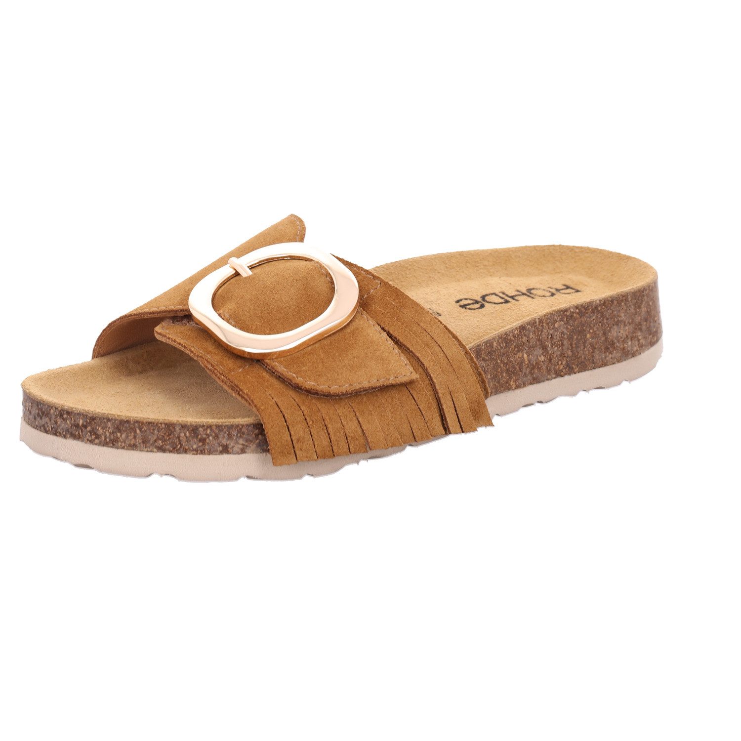 Rohde MILANO Pantolette Strandschuh, Urlaubsschuh, Sommerschuh, zwei verstellbare Schnallen