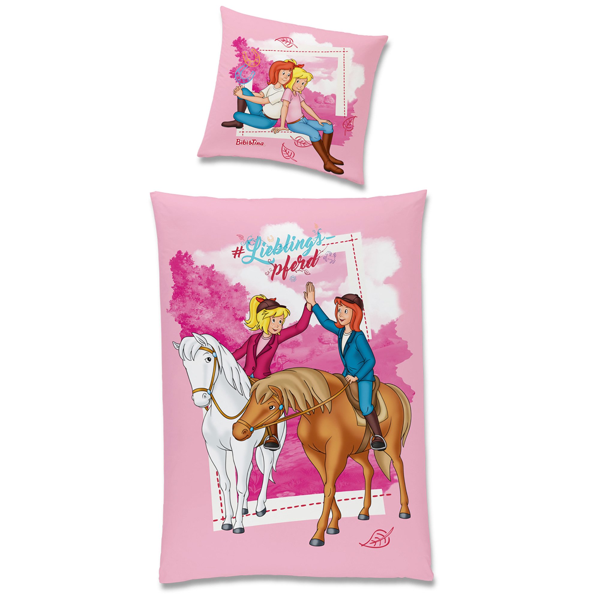 BERONAGE Kinderbettwäsche Bibi und Tina Lieblingspferd Bettwäsche Linon / R günstig online kaufen