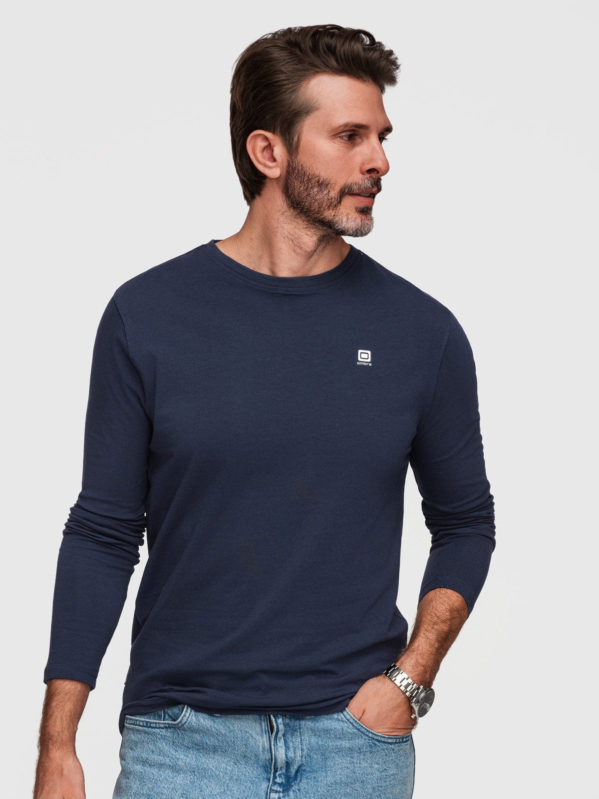 Longsleeve Longsleeve mit Rundhalsausschnitt