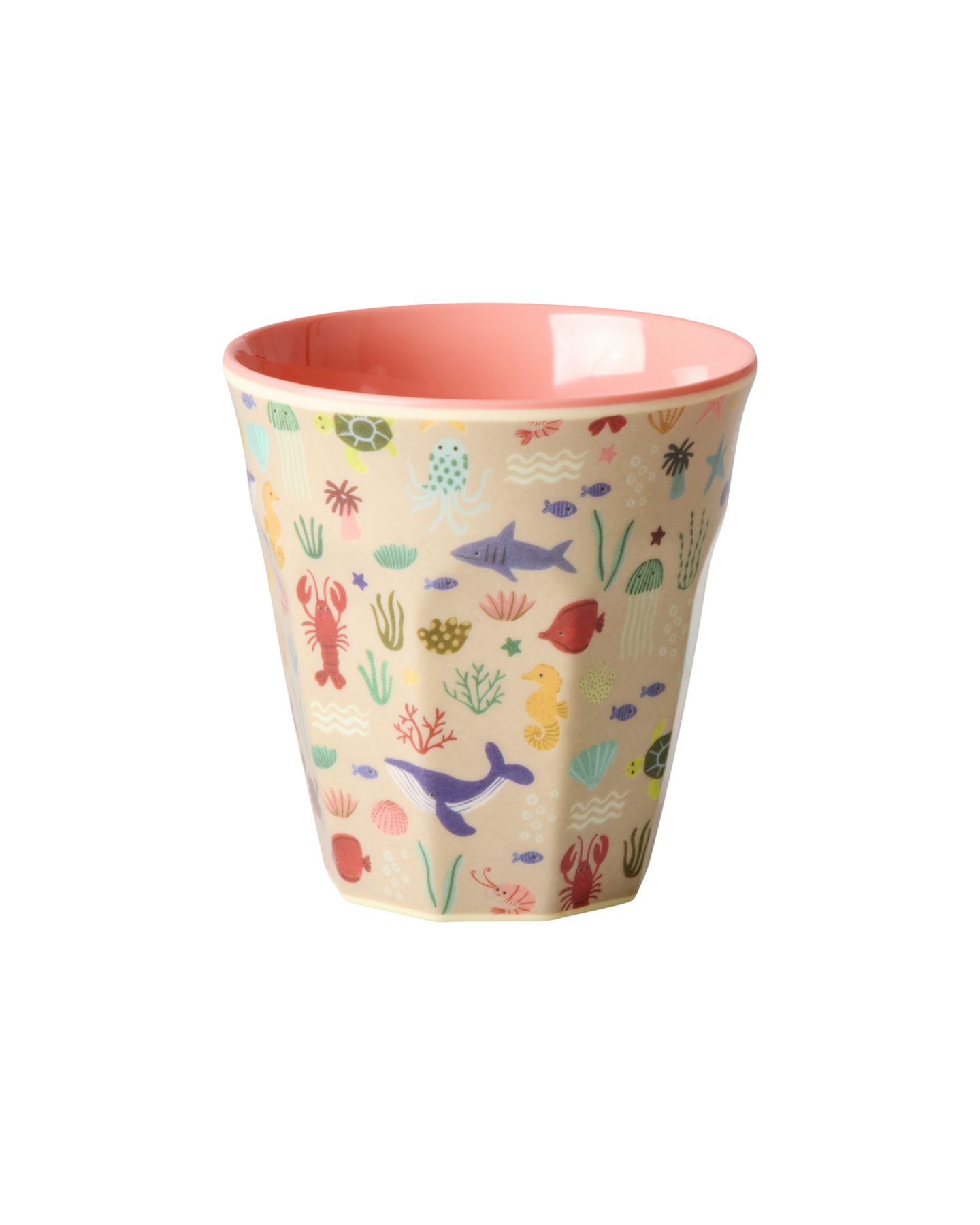 rice Kinderbecher Rice Melamin Becher - Coral Ocean Print 160ml, Melamin