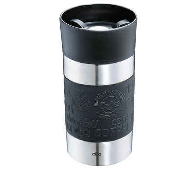 Cilio Thermobecher Thermobecher Isolierbecher Travel Mug coffee to go Becher cilio, Material: Edelstahl, Kunststoff