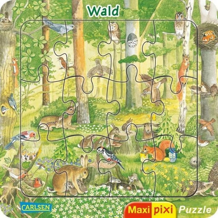 Carlsen Verlag Puzzle Maxi Pixi: Maxi-Pixi-Puzzle: Wald Puzzleteile
