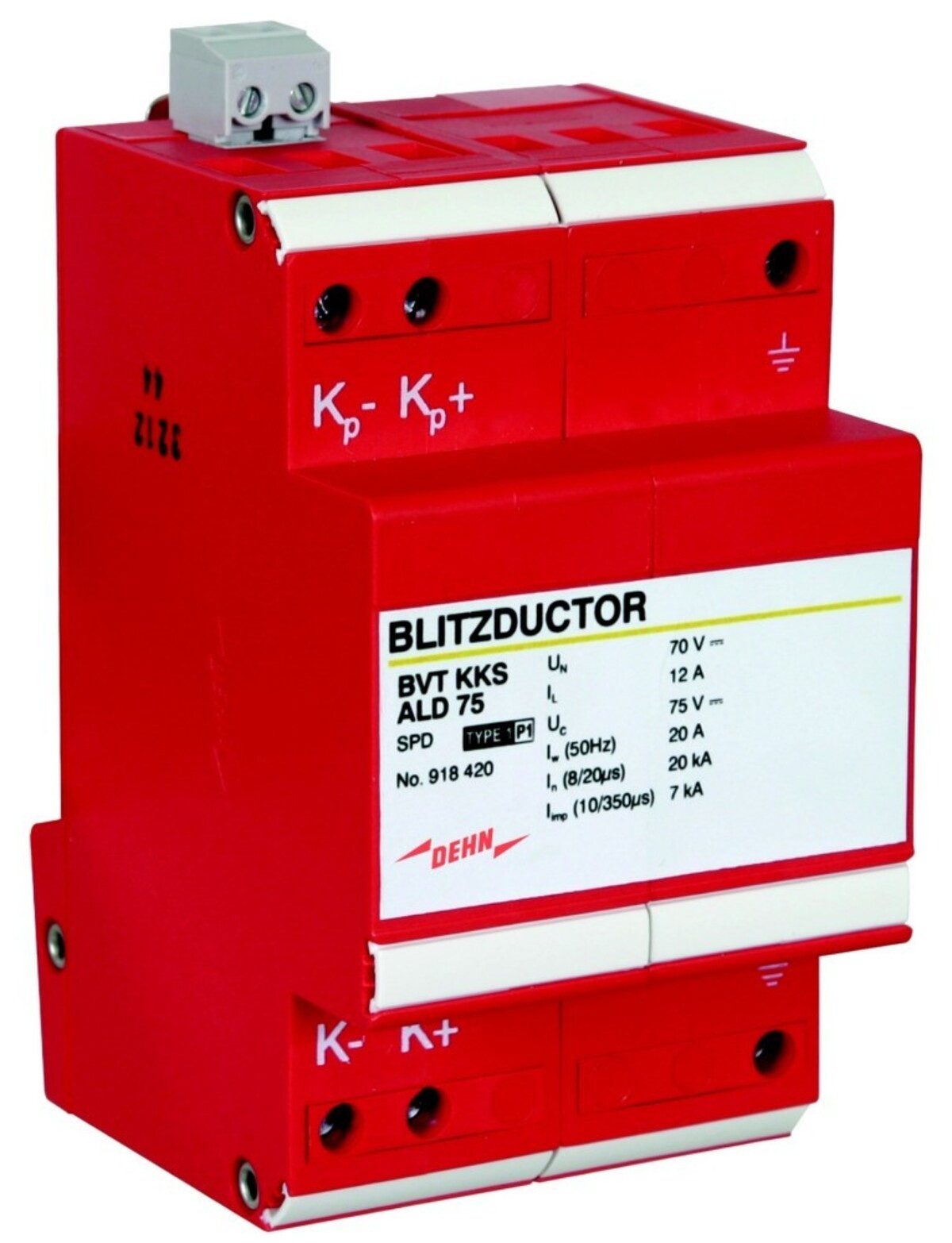 DEHN Klemmen DEHN Kombi-Ableiter BVT KKS ALD 75