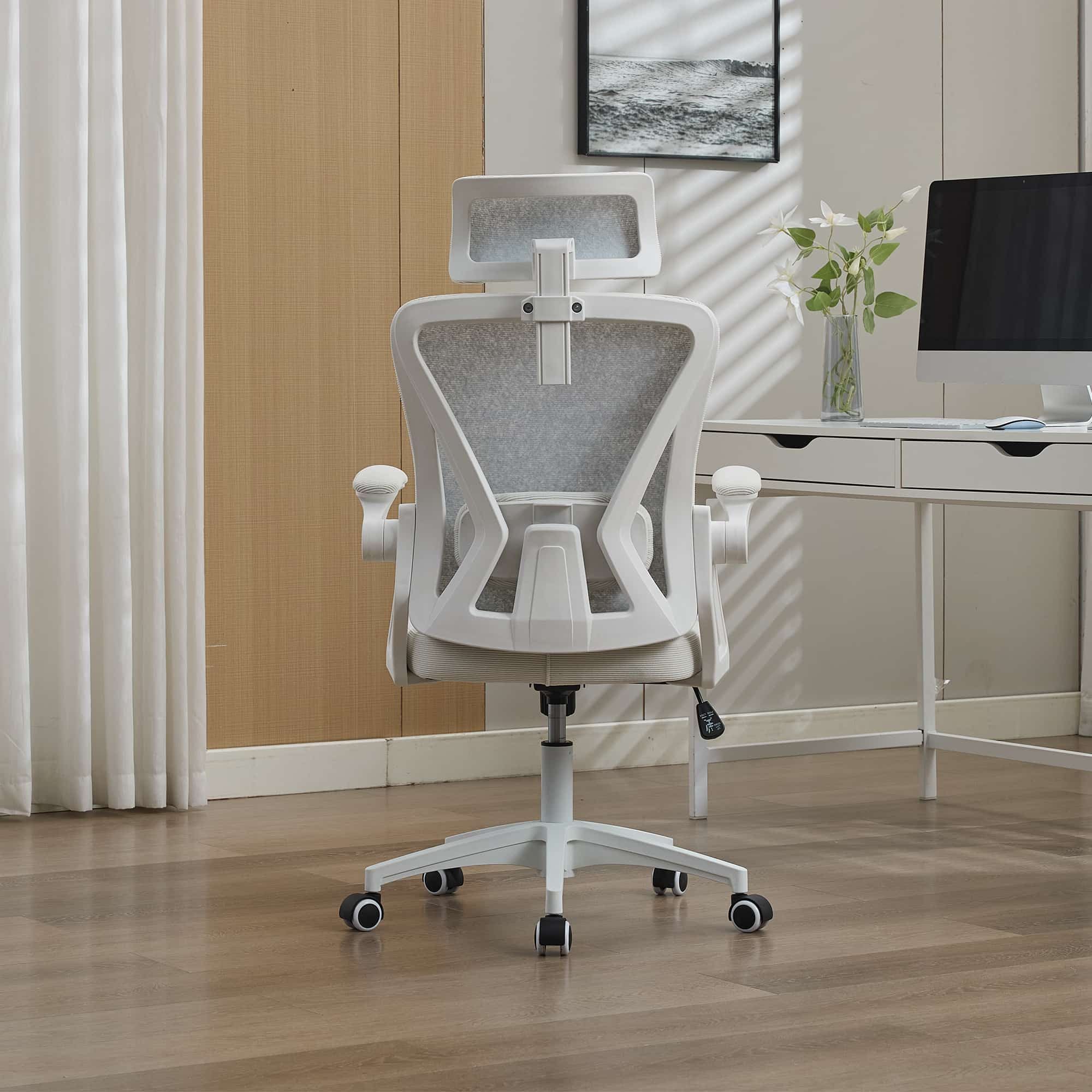ANYSUN Bürostuhl ergonomisch Drehstuhl mit Rollen Büro Schreibtischstuhl (Bürostuhl Einzelstück für Büro- und Home-Office Nutzung), Ergonomischer Gamingstuhl Home Office Mesh Rücken Kopf- Lendenstütze