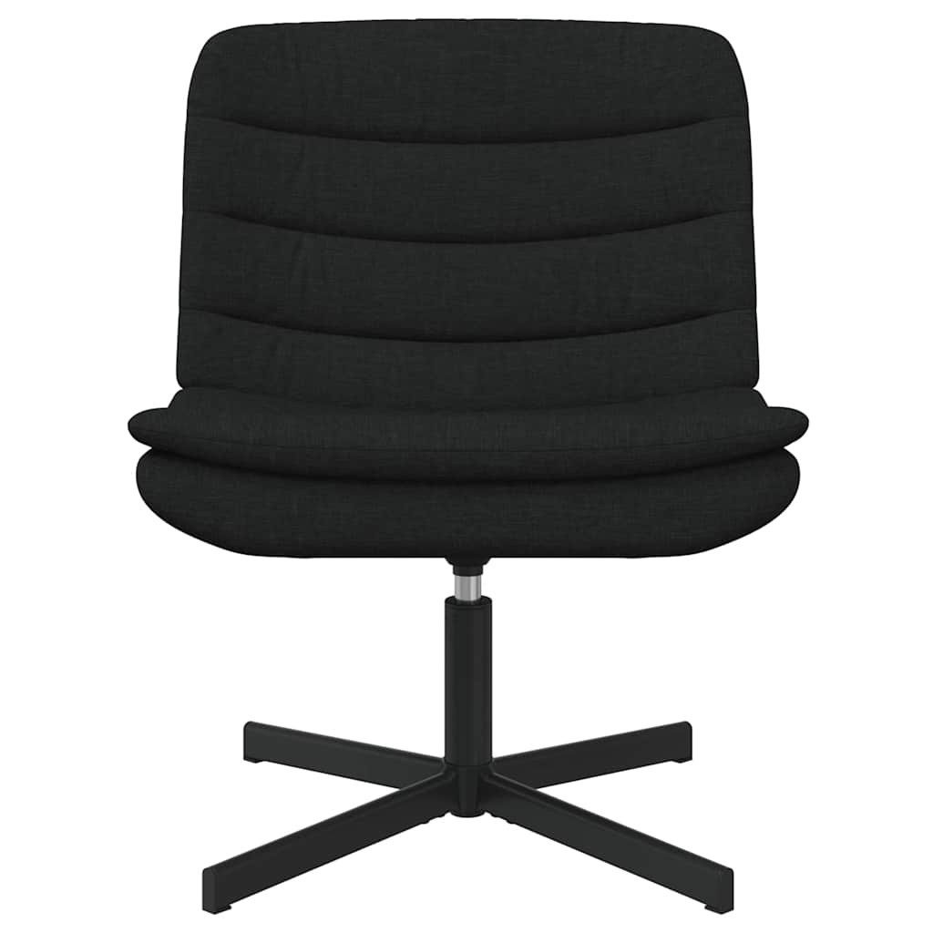 vidaXL Stuhl Drehstuhl Schwarz 63 x 75 x 76 cm Stoff (1 St) – Bild 4 von 5